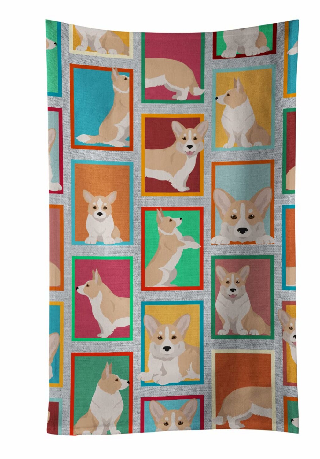 Fawn Corgi Kitchen Towel 15x25 Inches