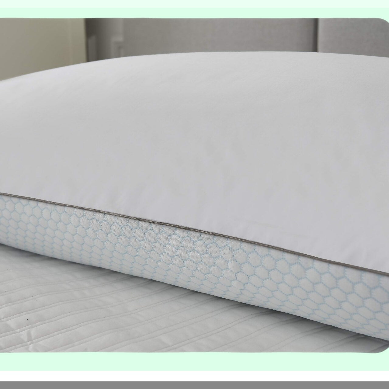 Luxury Comfort 233 Thread Count White Goose Down Pillows - Summer Winter 2 Pack - Hotel Quality Soft Hypoallergenic Bed Pillows - Queen Size