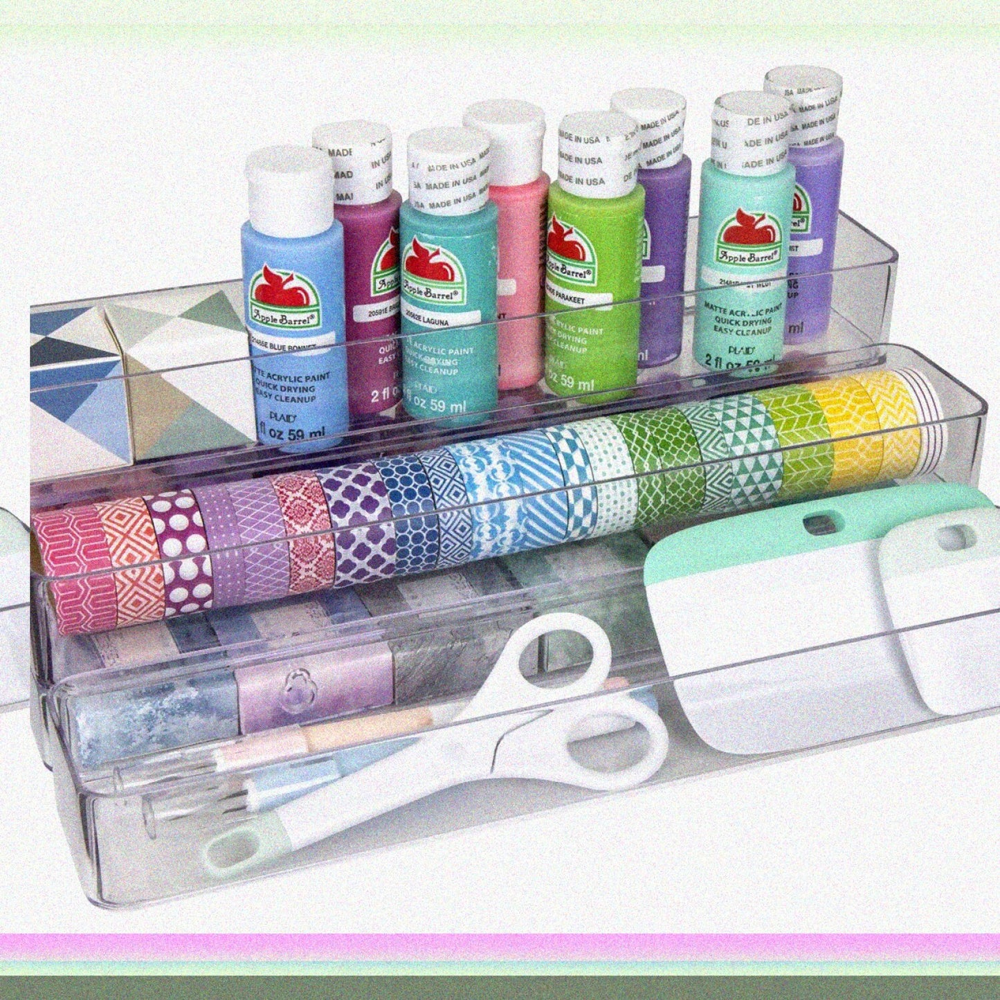 2-in-1 Wall and Desktop Organizer, Clear
