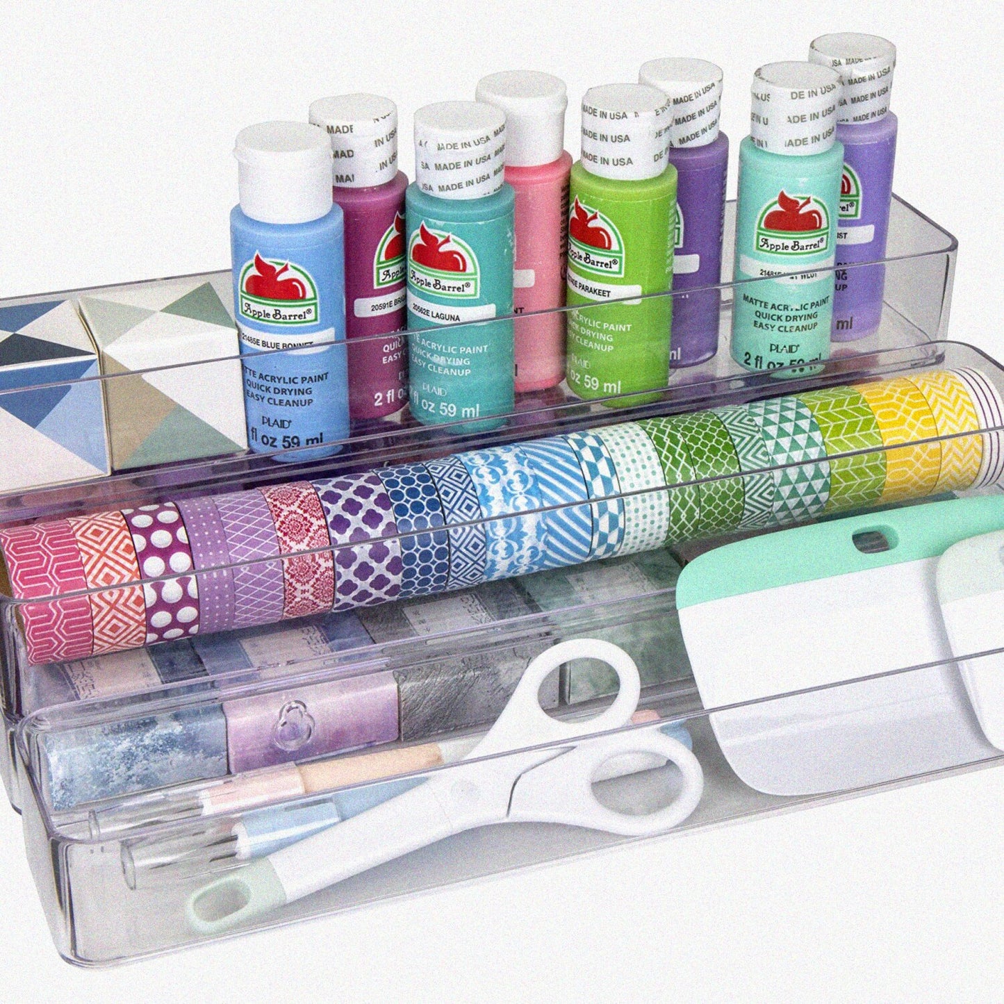 2-in-1 Wall and Desktop Organizer, Clear