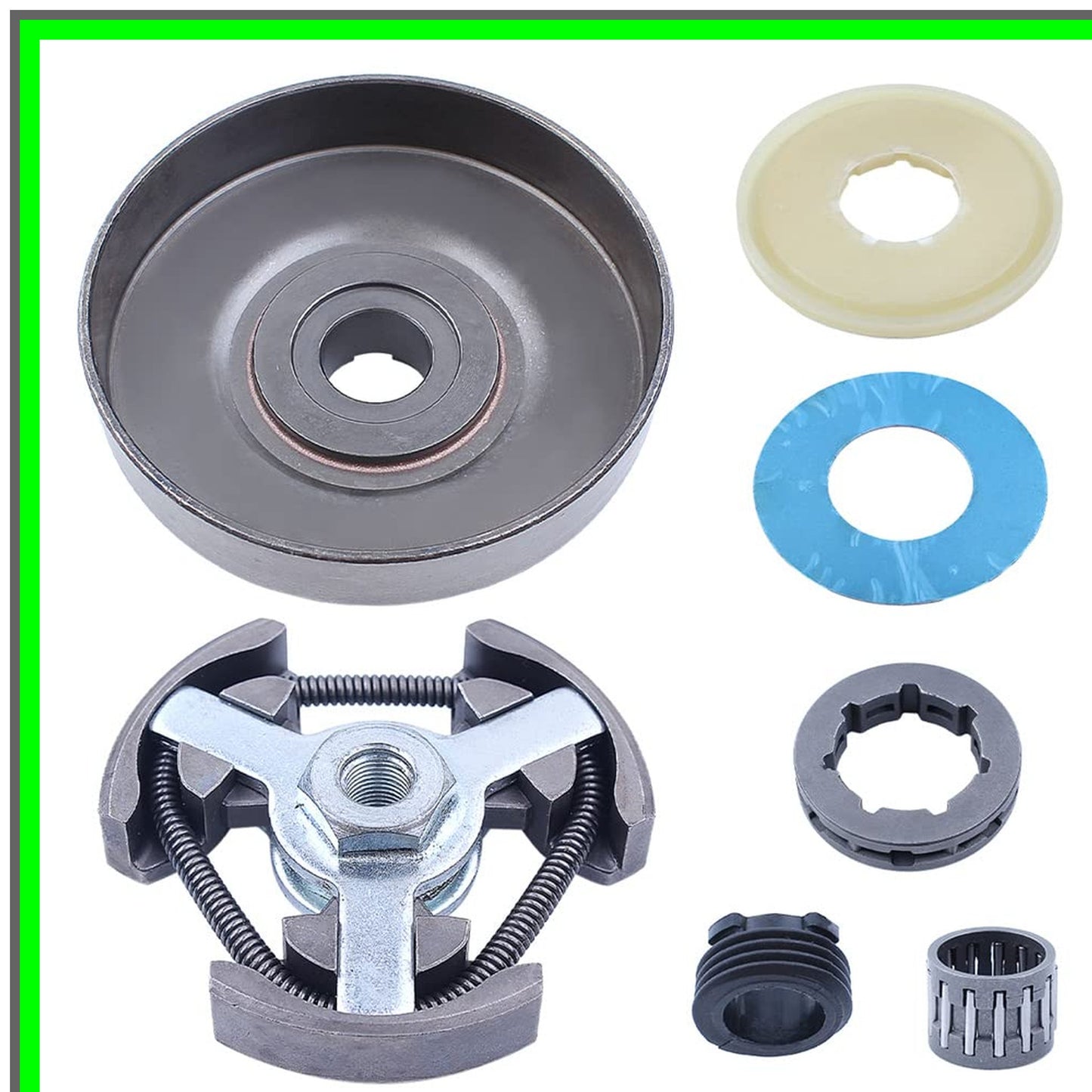Jonsered Chainsaw Rim Sprocket Clutch Drum Kit 3/8" 7T Compatible Parts