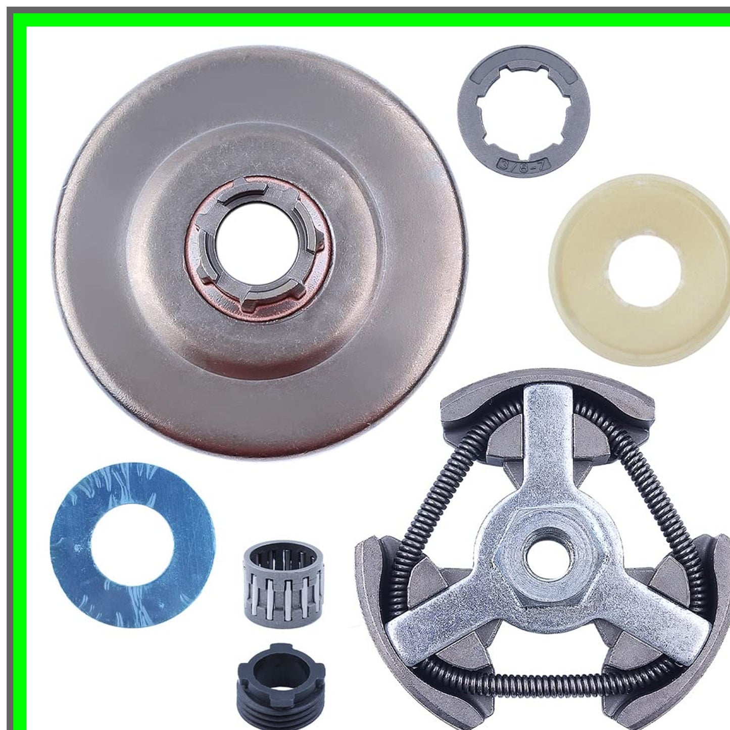 Jonsered Chainsaw Rim Sprocket Clutch Drum Kit 3/8" 7T Compatible Parts