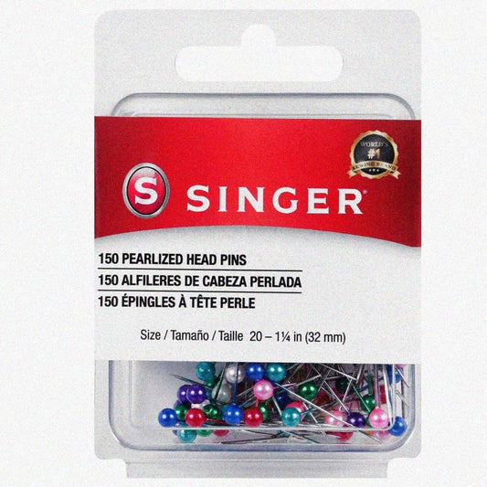 Pearlized Head Straight Pins 150-Count Multicolor