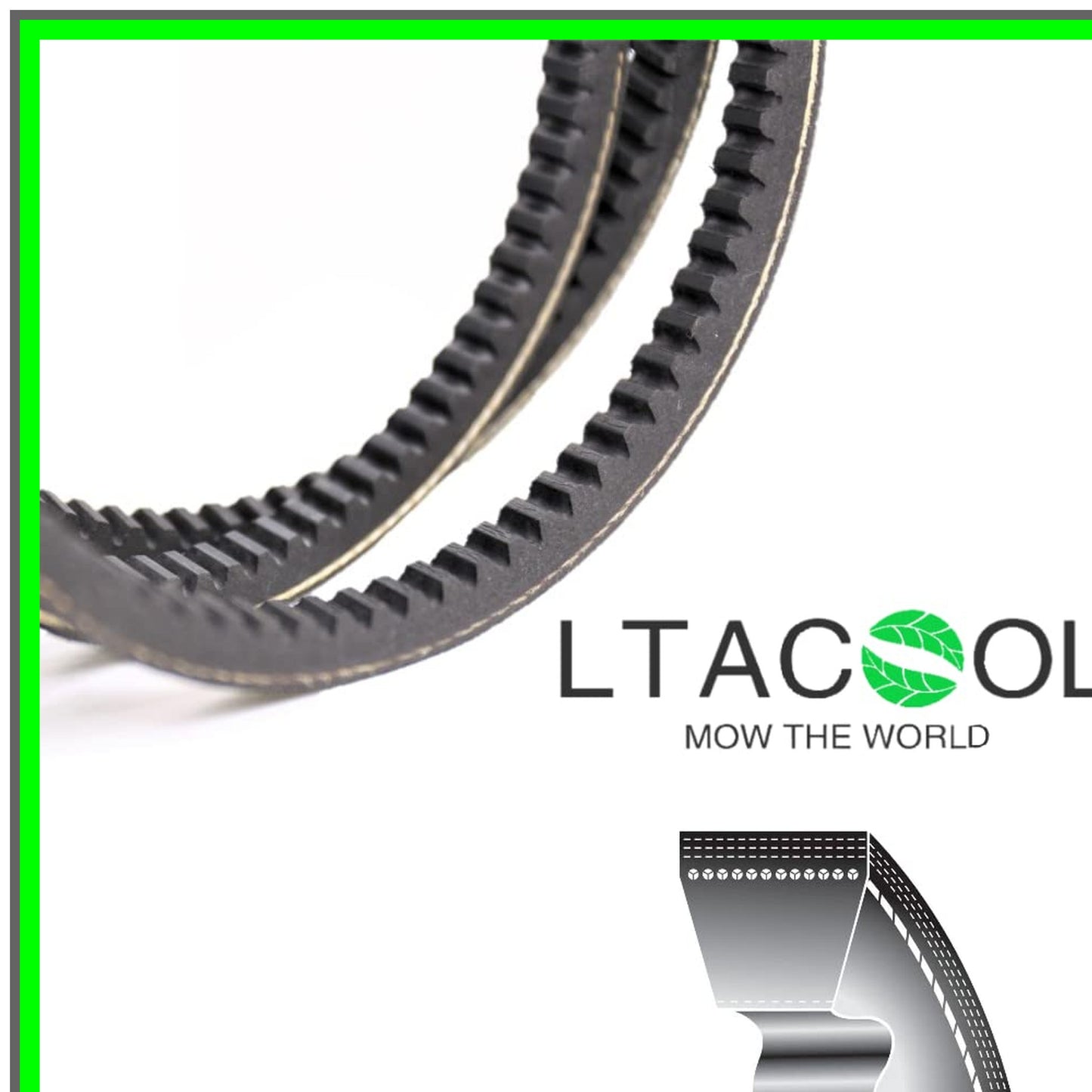 Durable Cogged Drive Belt 1/2"x 50 3/4" for Hustler Lawn Mowers