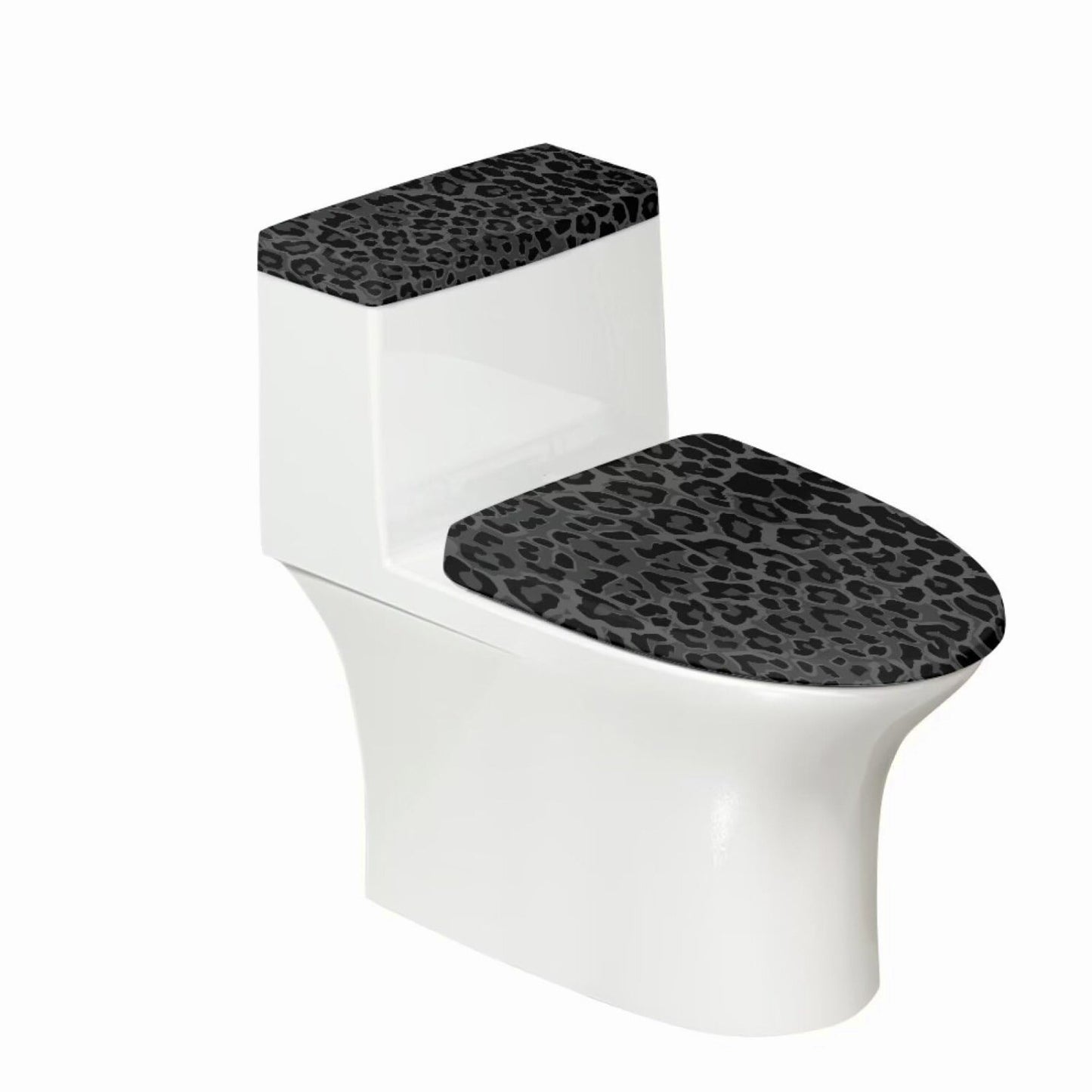 Black Leopard Print 2-Piece Tet Cover Set
