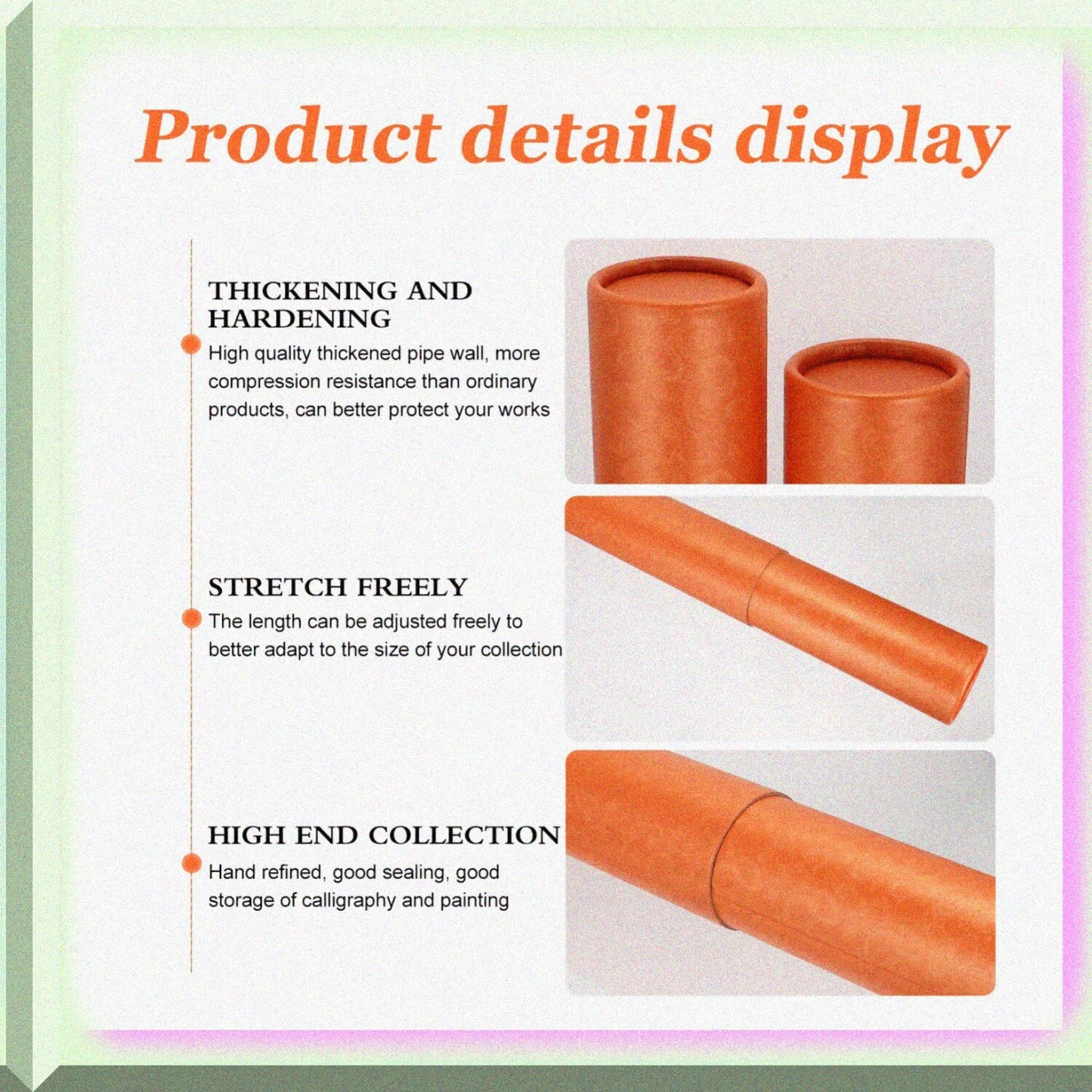 Portable Poster Tube for Artworks and Blueprints
