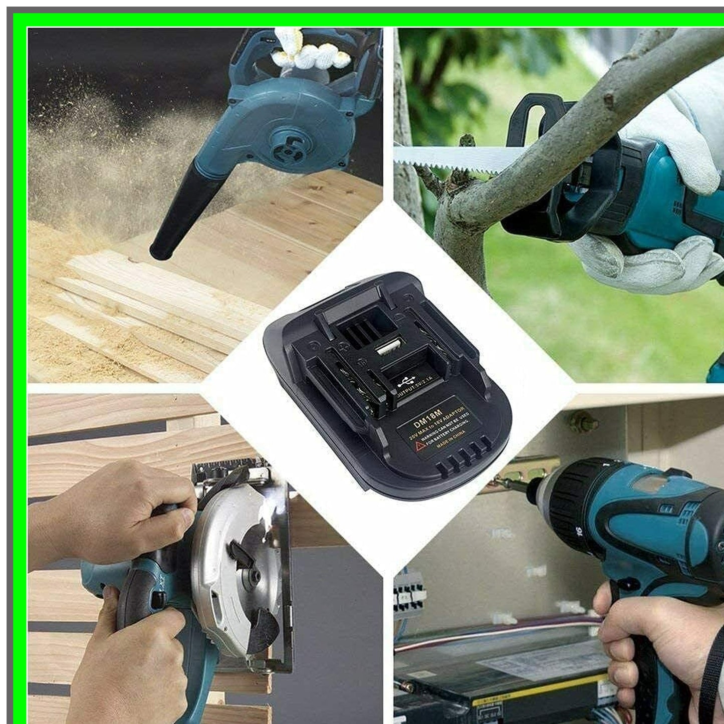 Milwaukee to Makita Battery Adapter 18V 20V Conversion DM18M