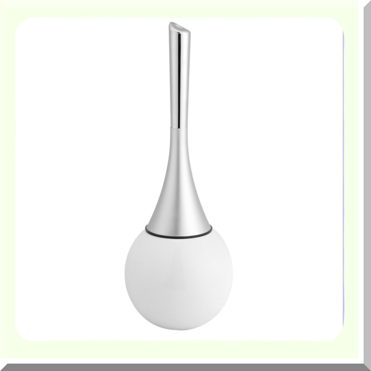 European Style White Wash Tet Brush with Stainless Steel Base