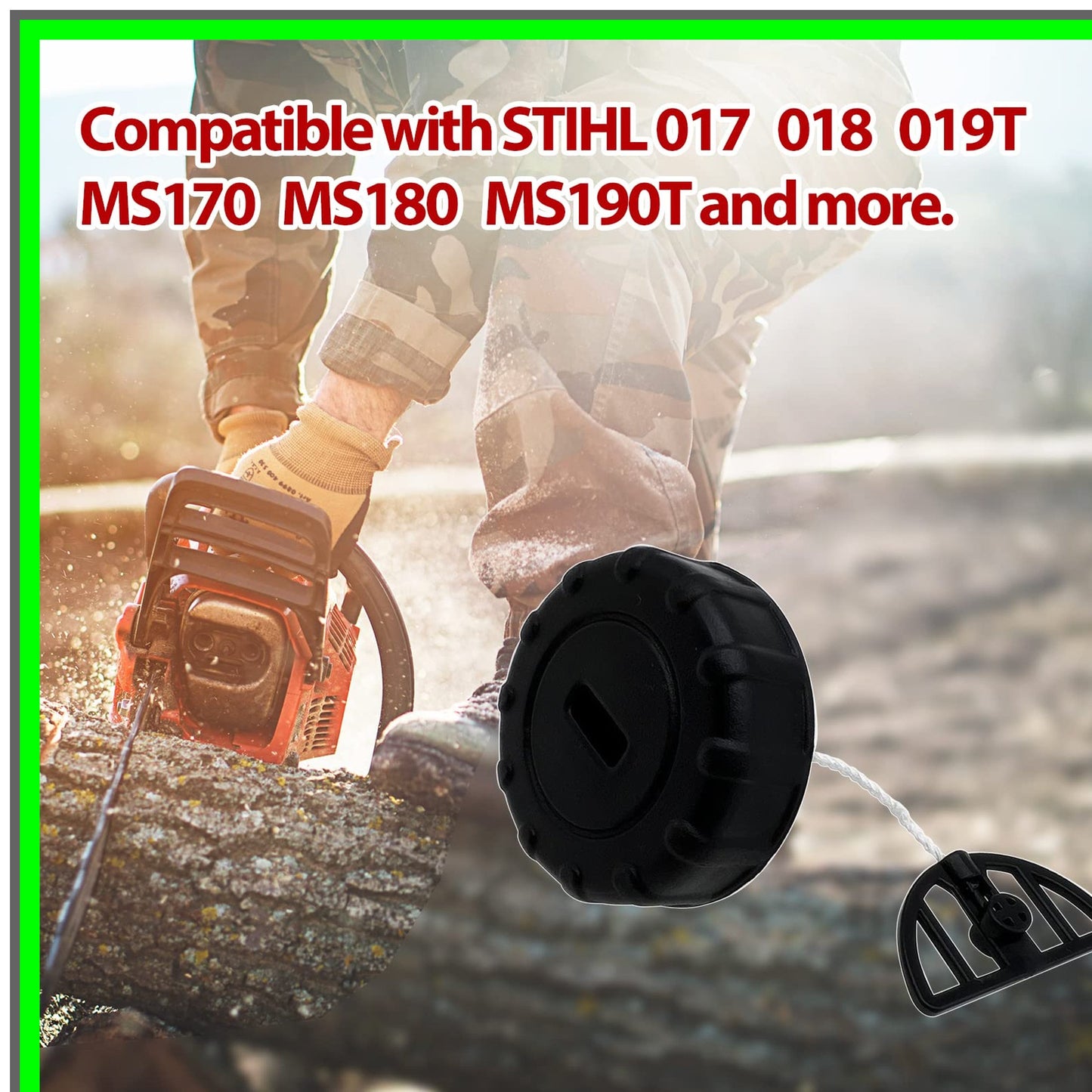 Fuel Tank Cap Replacement for STIHL Chainsaw Models 017 018 019T MS170 MS180