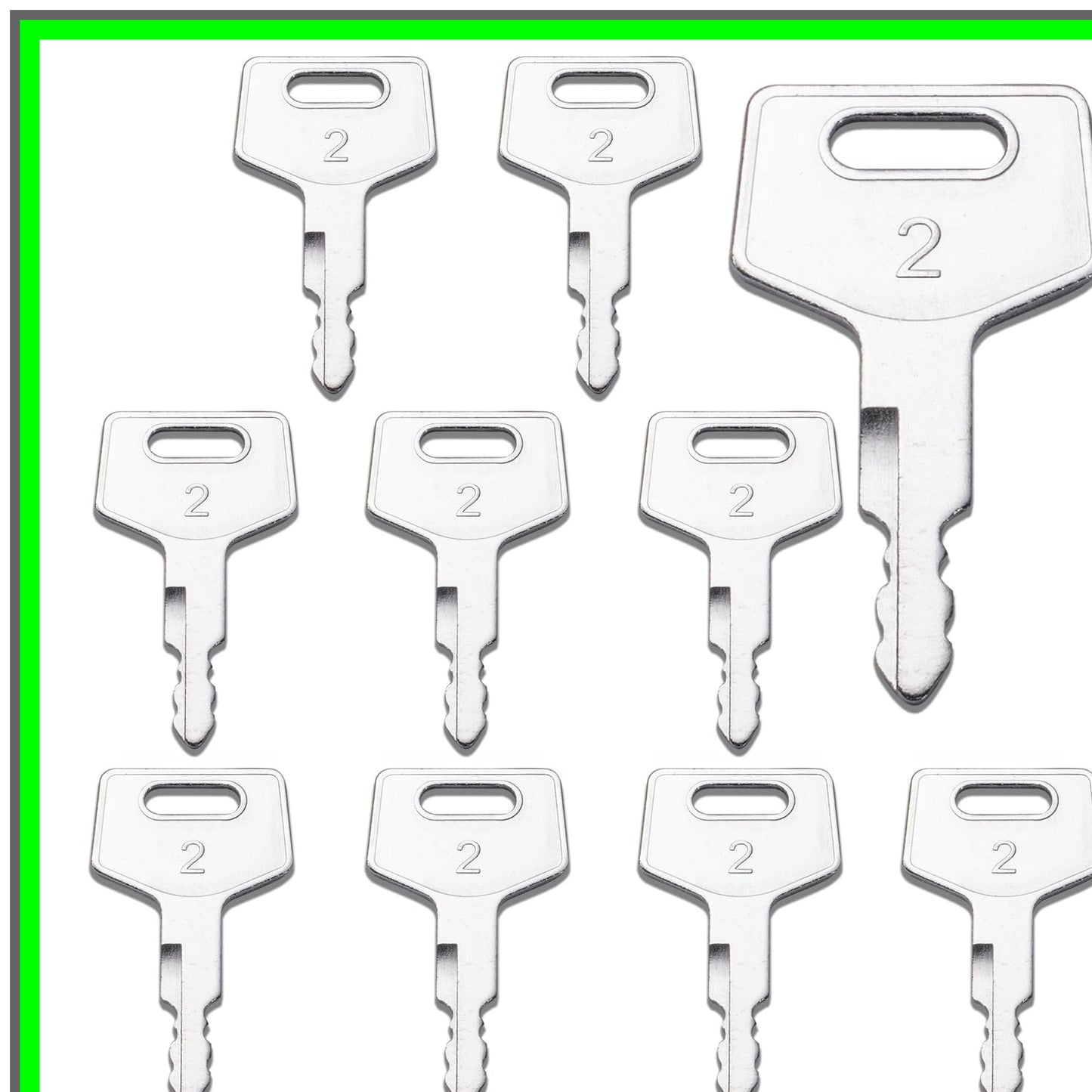 Heavy Equipment Key Set for Takeuchi, New Holland, Case, Gehl Excavators