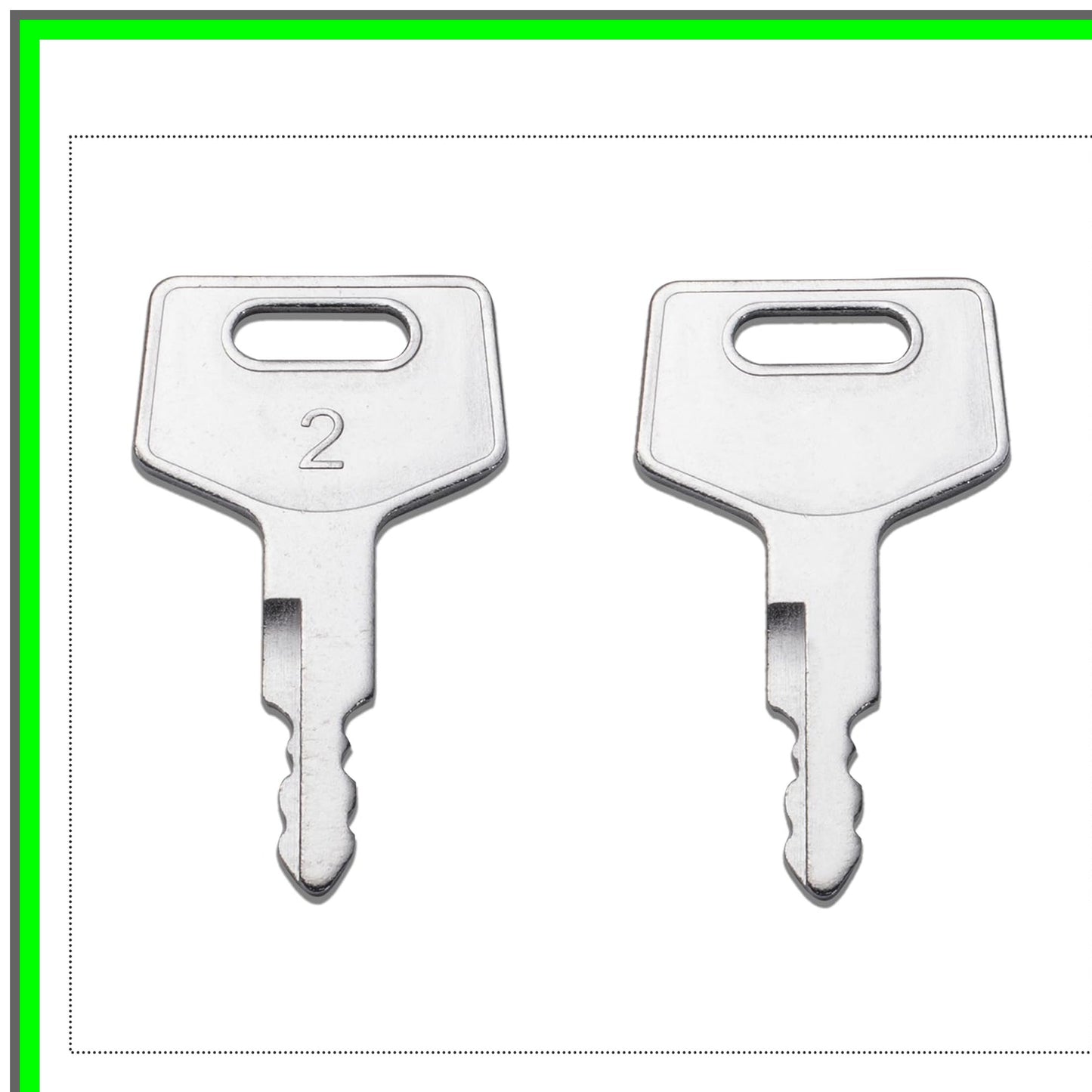 Heavy Equipment Key Set for Takeuchi, New Holland, Case, Gehl Excavators