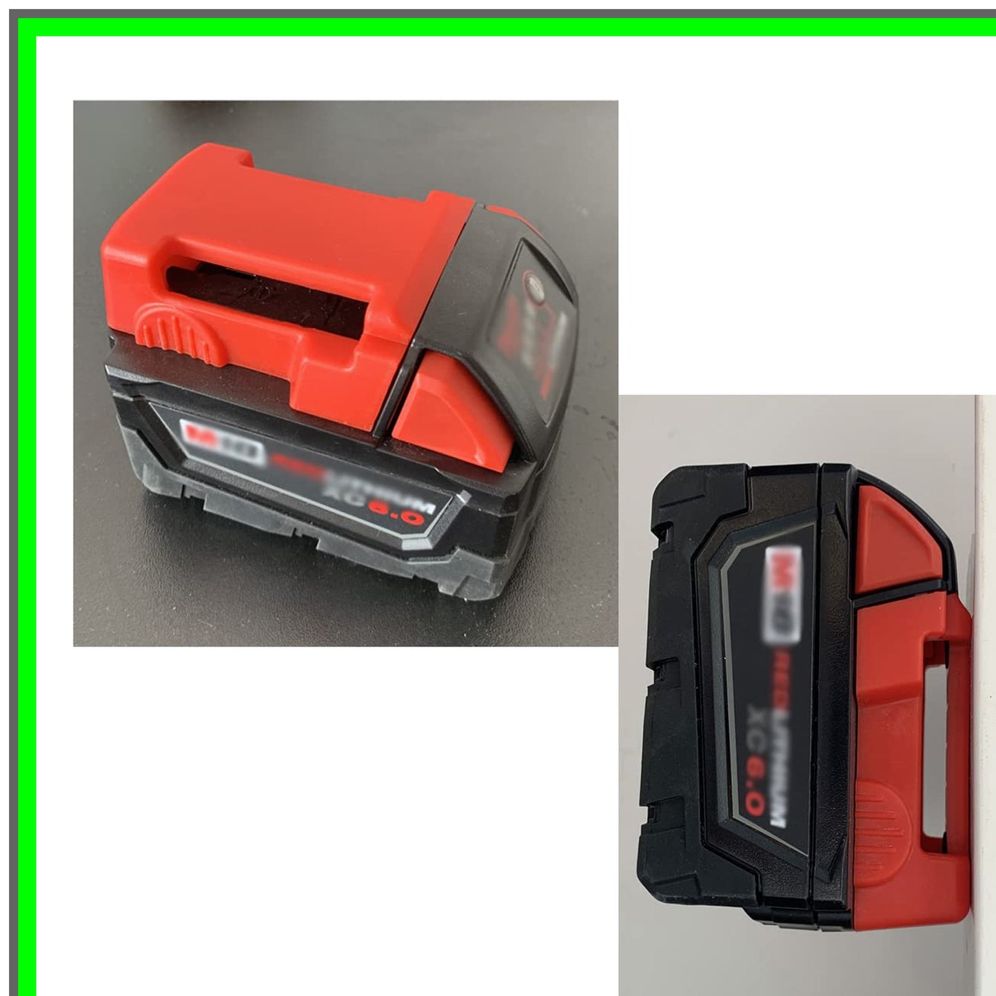 Milwaukee M18 Tool and Battery Holder Mounts Set - 20pcs Red Storage Solution