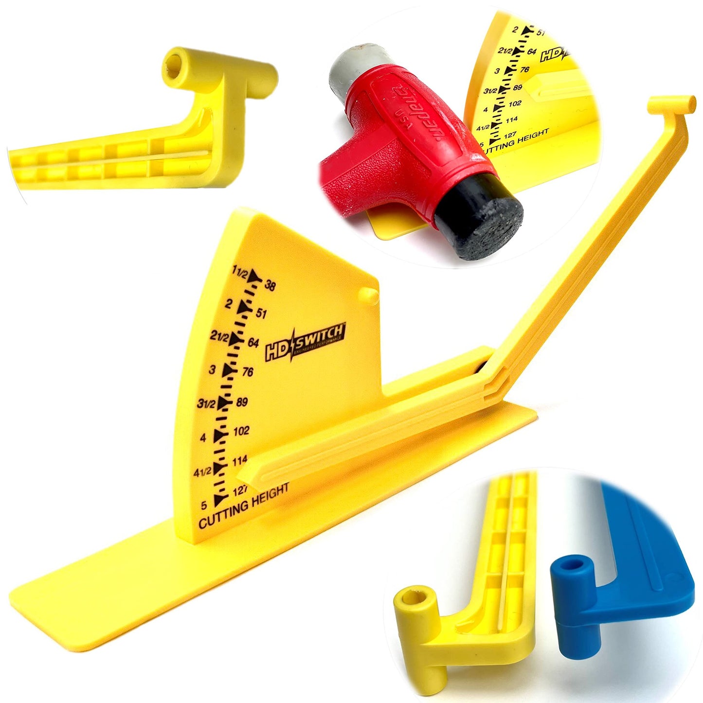 Precision Deck Blade Leveling Gauge for Zero Turn Lawn Mowers