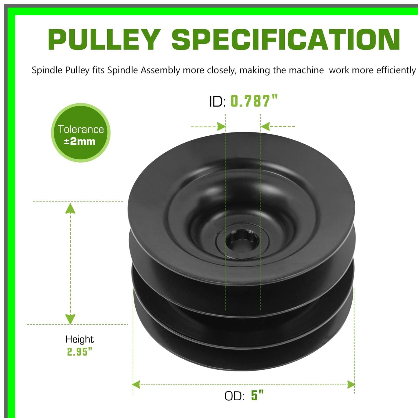 Deck Spindle Pulley Replacement for Troy-Bilt MTD Models 756 Series