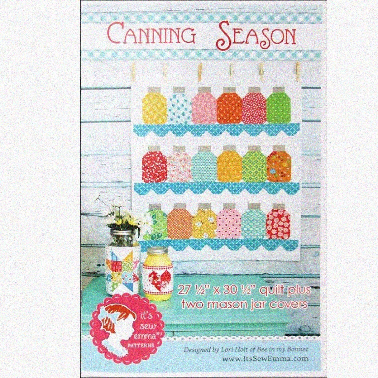 Canning Season Wall Hanging Quilt 27 Inches