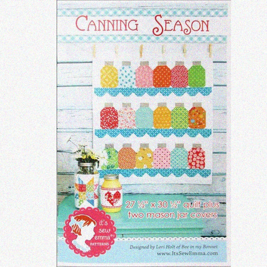 Canning Season Wall Hanging Quilt 27 Inches