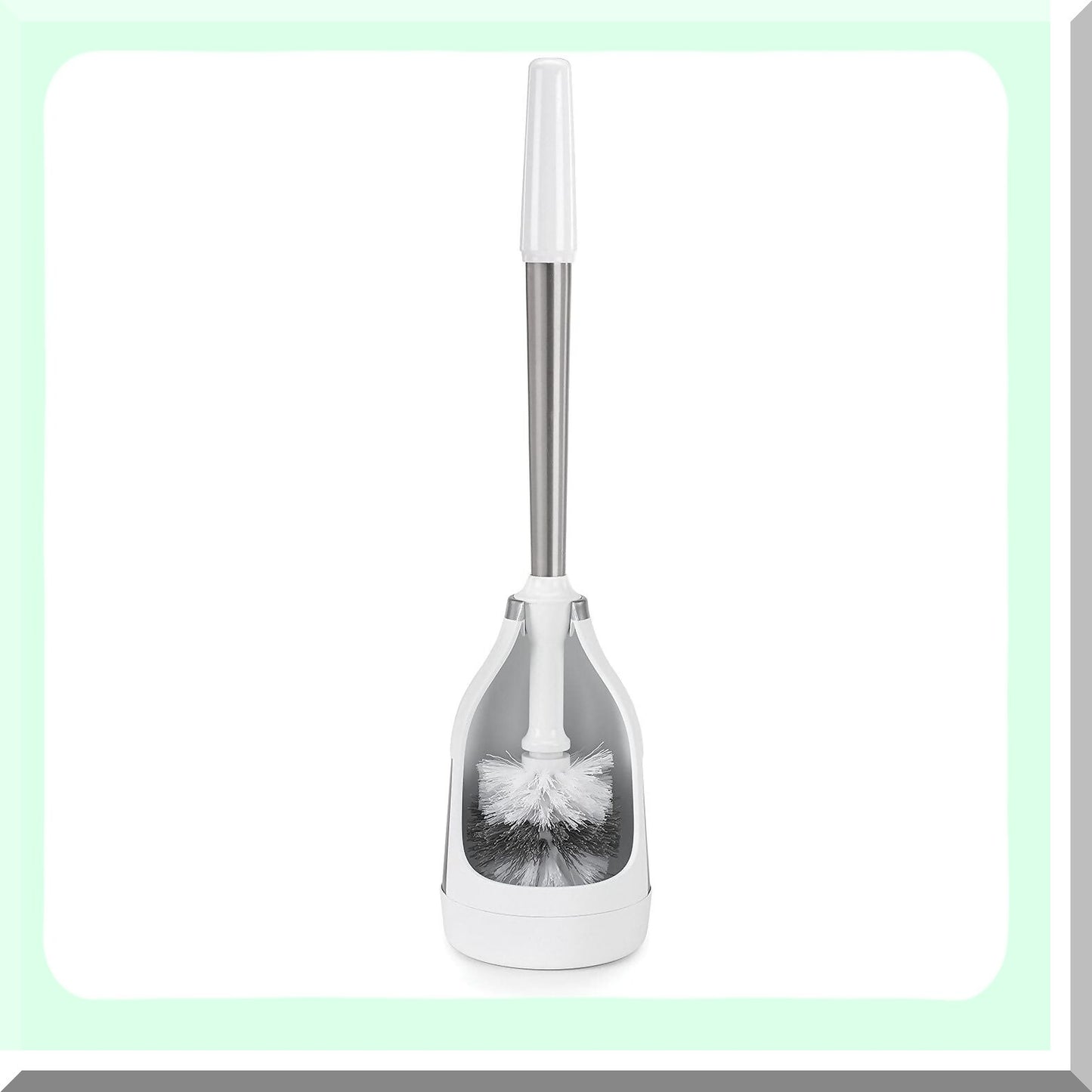 Stainless Steel Tet Brush Caddy Black 2 Pack