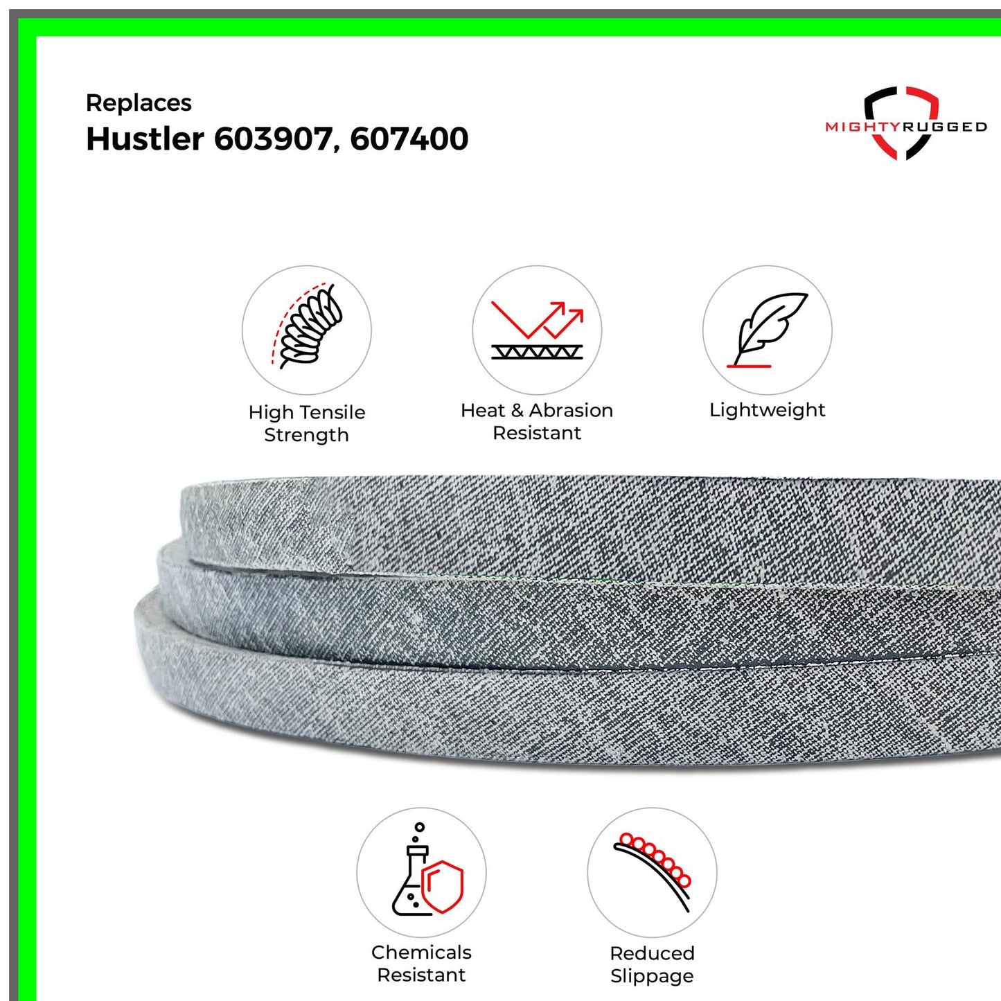 Hustler Raptor Drive Belt Replacement 51" Heavy-Duty Aramid Cord
