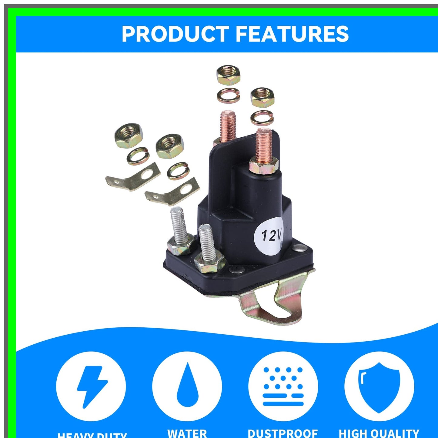 Starter Solenoid Relay Switch for Snapper Wheelhorse Lawn Mower 12V 4-Pole