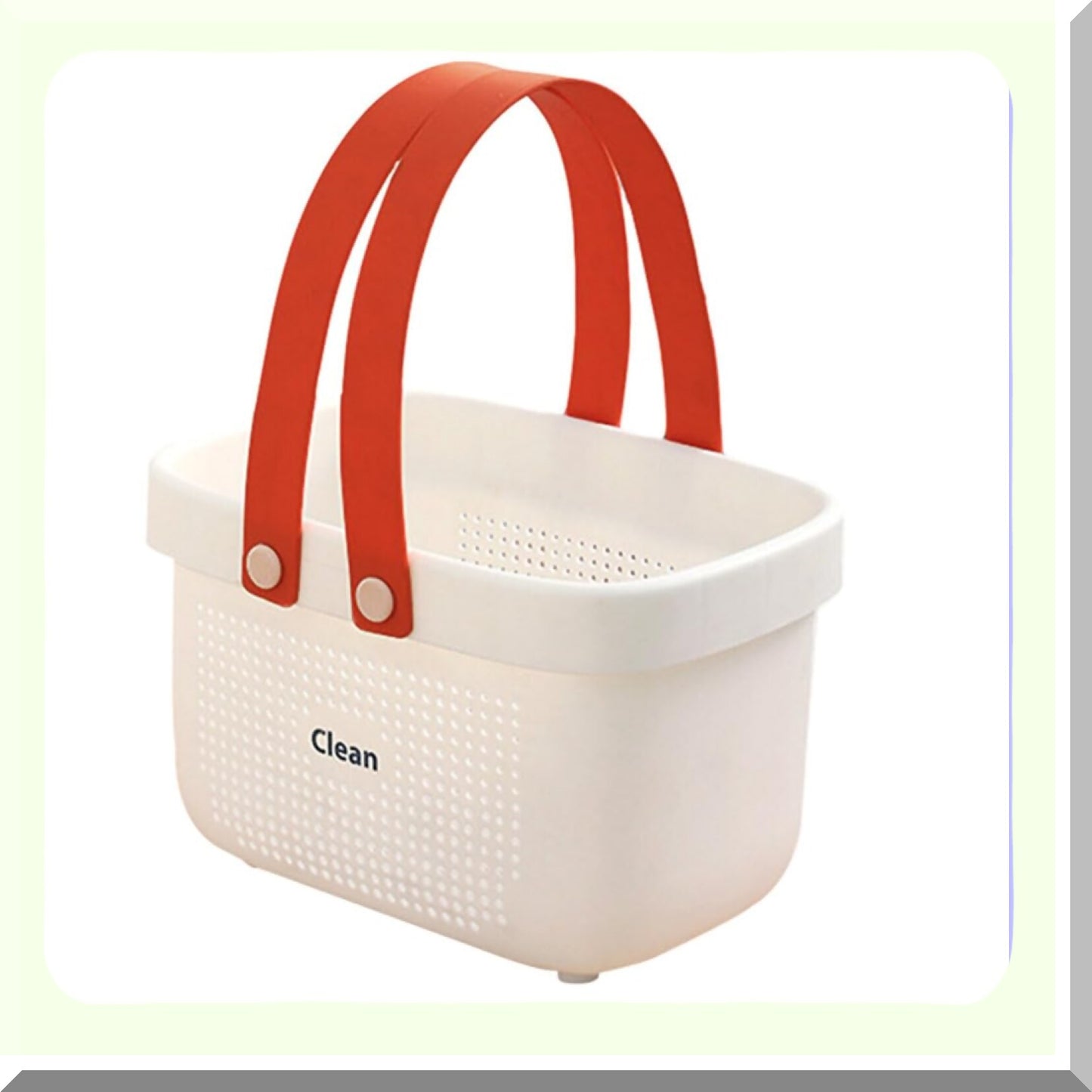 Plastic Shower Storage Basket with Handle