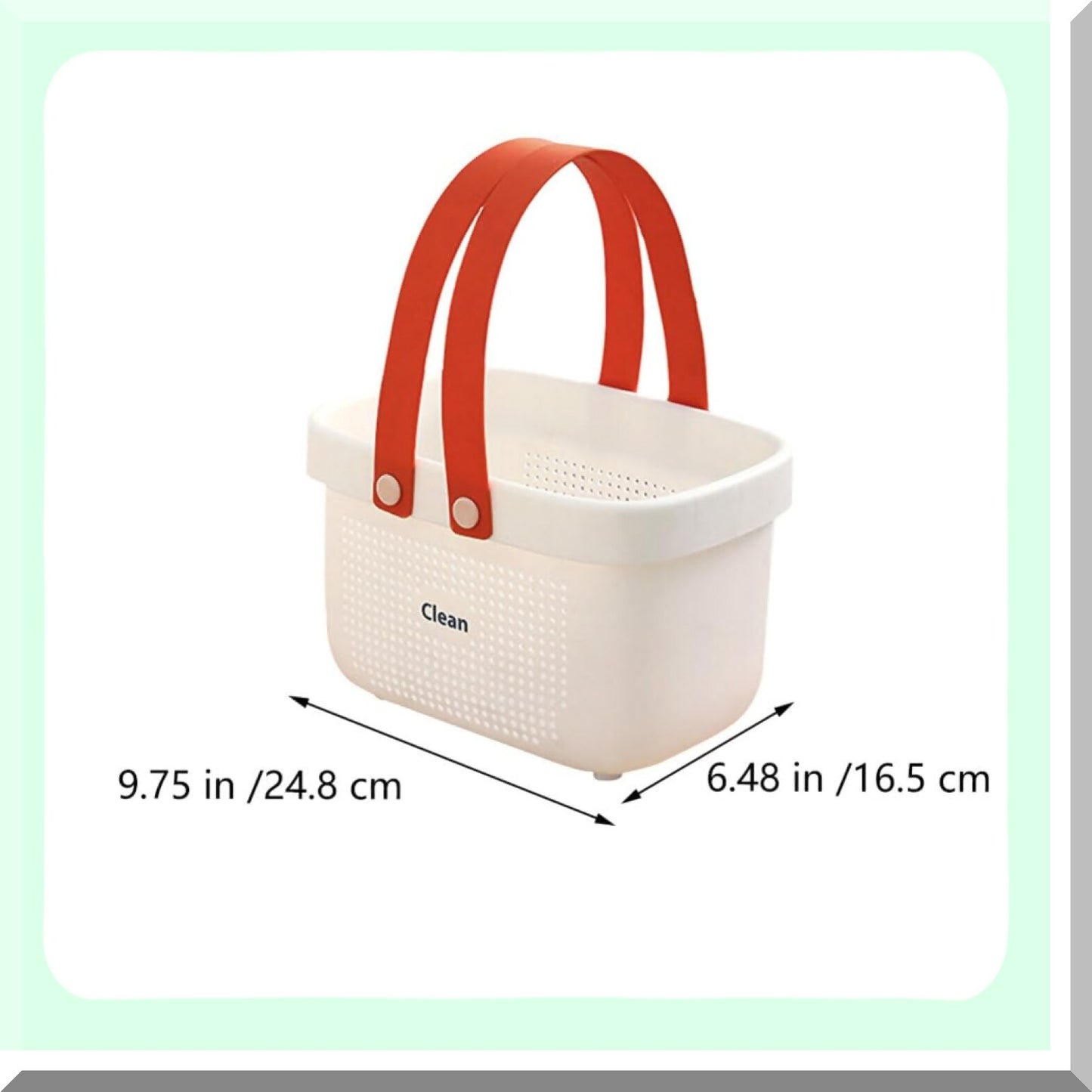 Plastic Shower Storage Basket with Handle