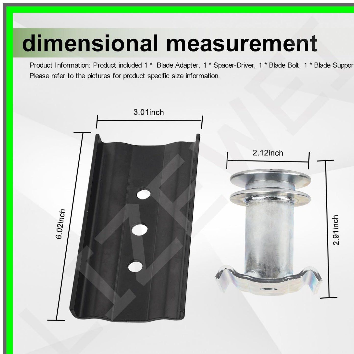 Toro Lawn Mower Blade Driver Assembly Kit with Spacer and Support