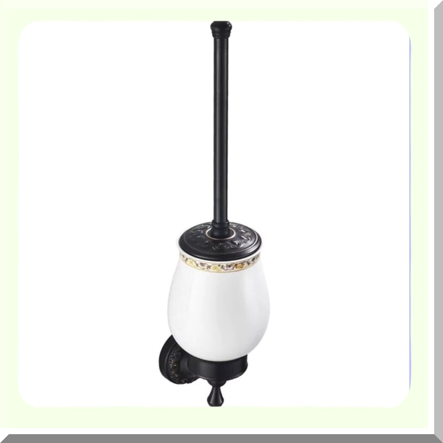 Rubbed Bronze Wall-Mounted Bathroom Brush Holder