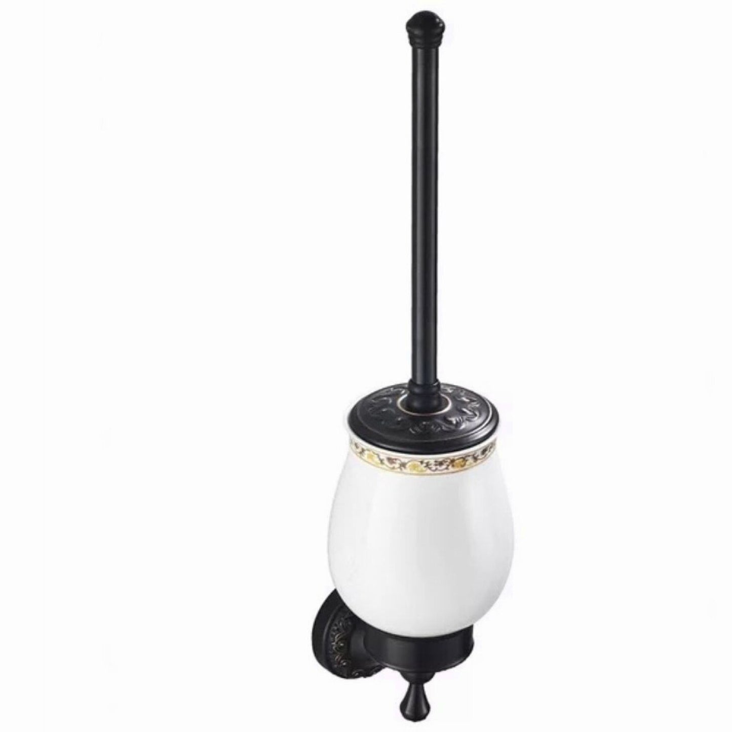 Rubbed Bronze Wall-Mounted Bathroom Brush Holder