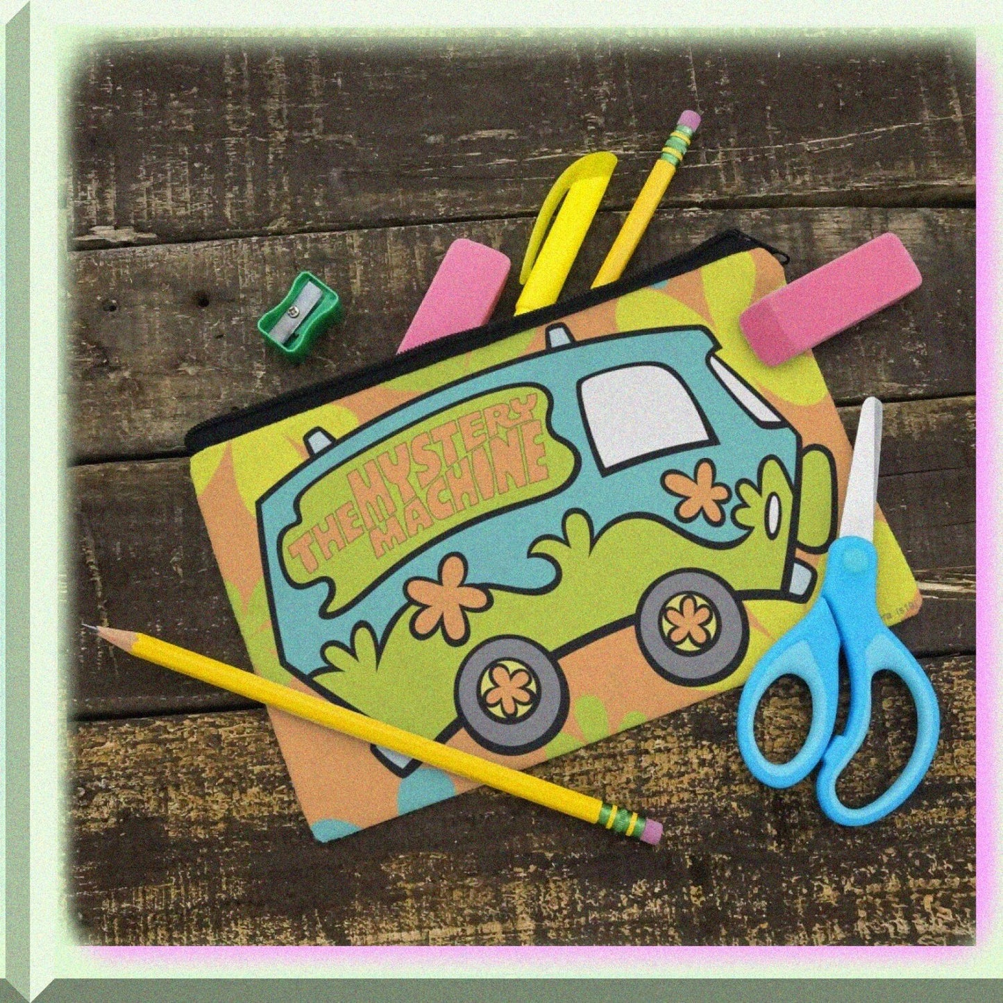 Scooby-Doo The Mystery Machine Pencil Organizer Zipper Pouch