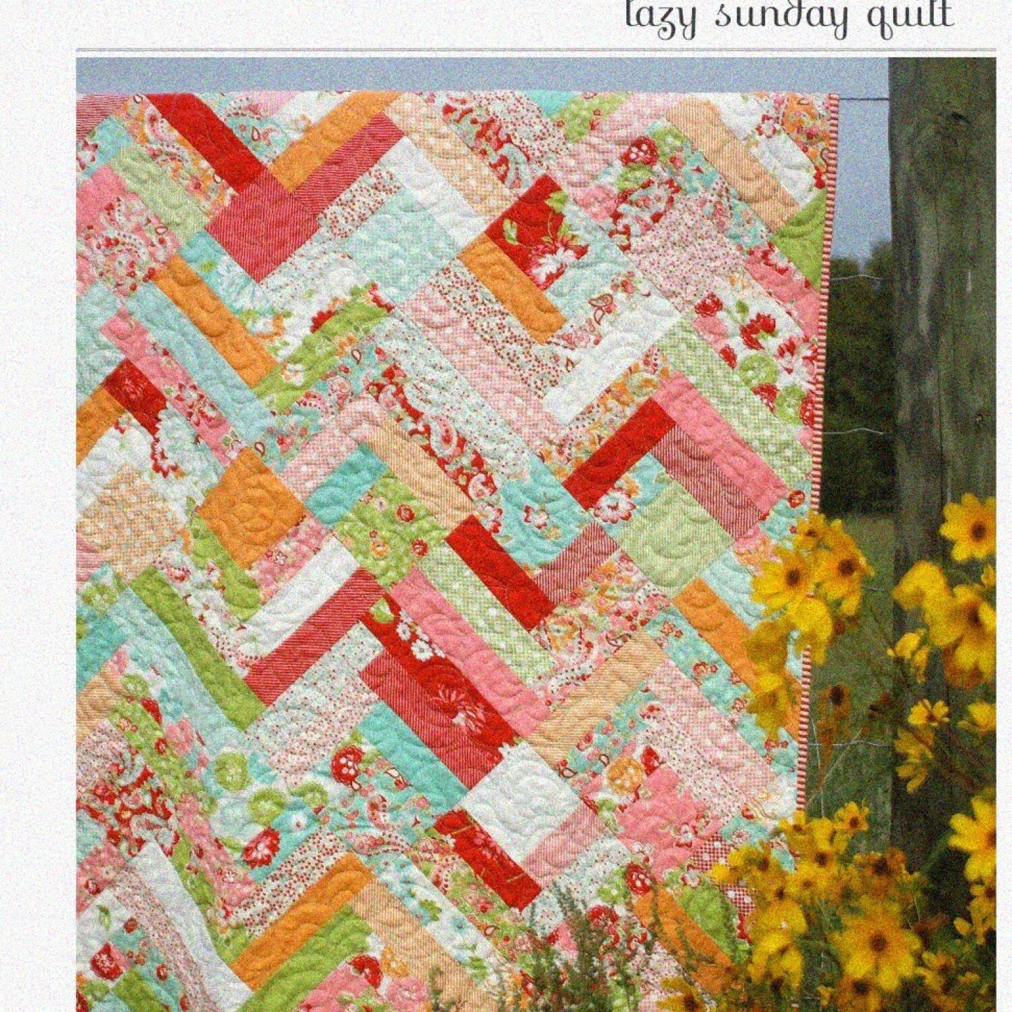 Lazy Sunday Quilt Kit with 5 Size Options