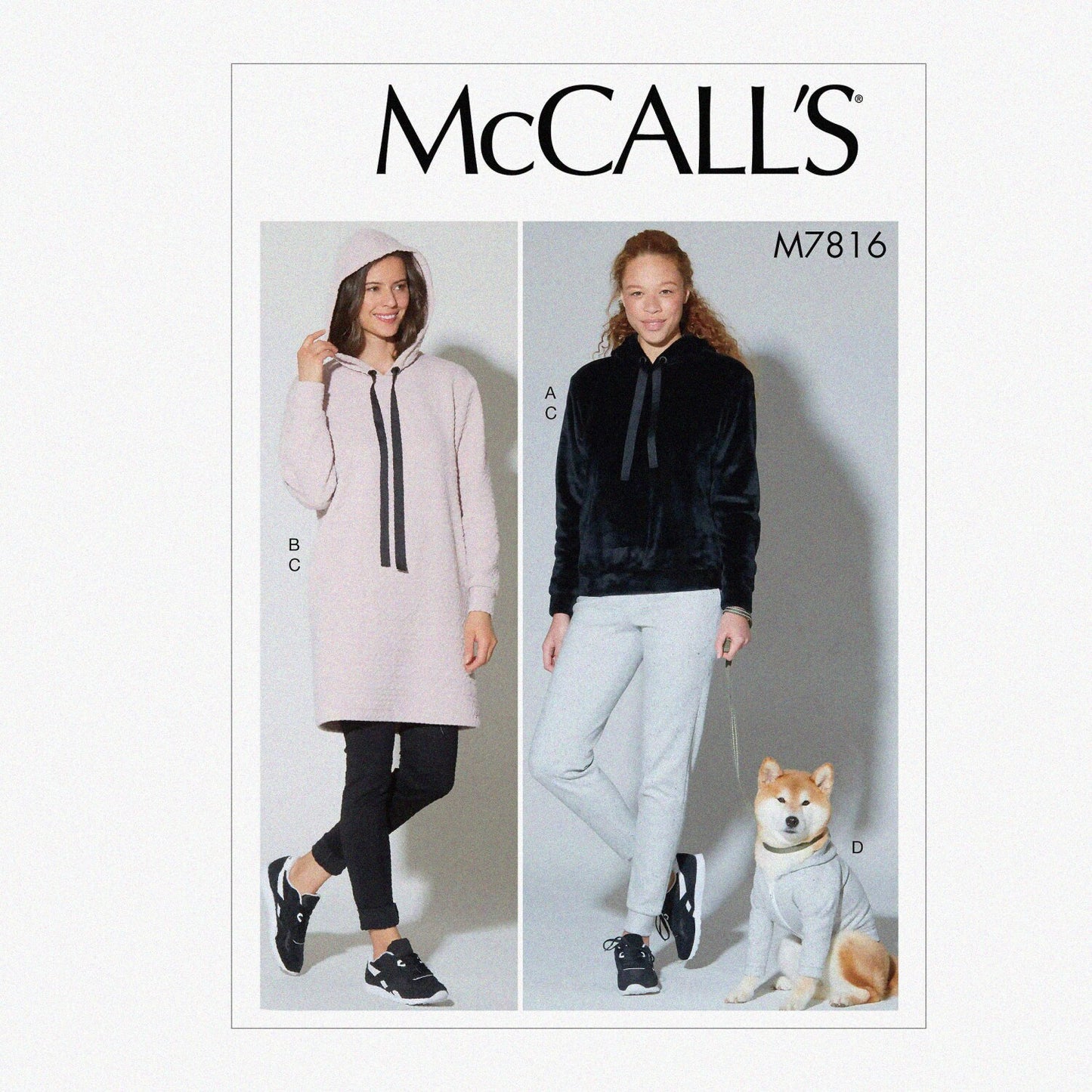 Pants and Hoodie Sweater Sewing Patterns Women's & Dog Sizes