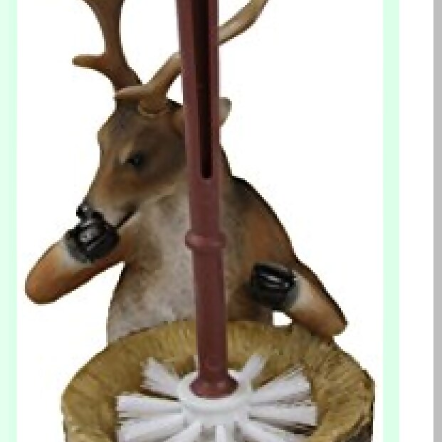 Deer Tet Brush Holder in Polyresin