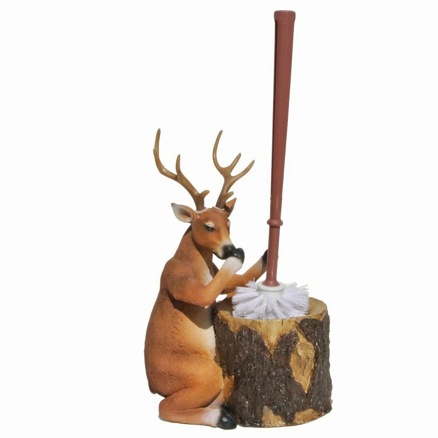 Deer Tet Brush Holder in Polyresin
