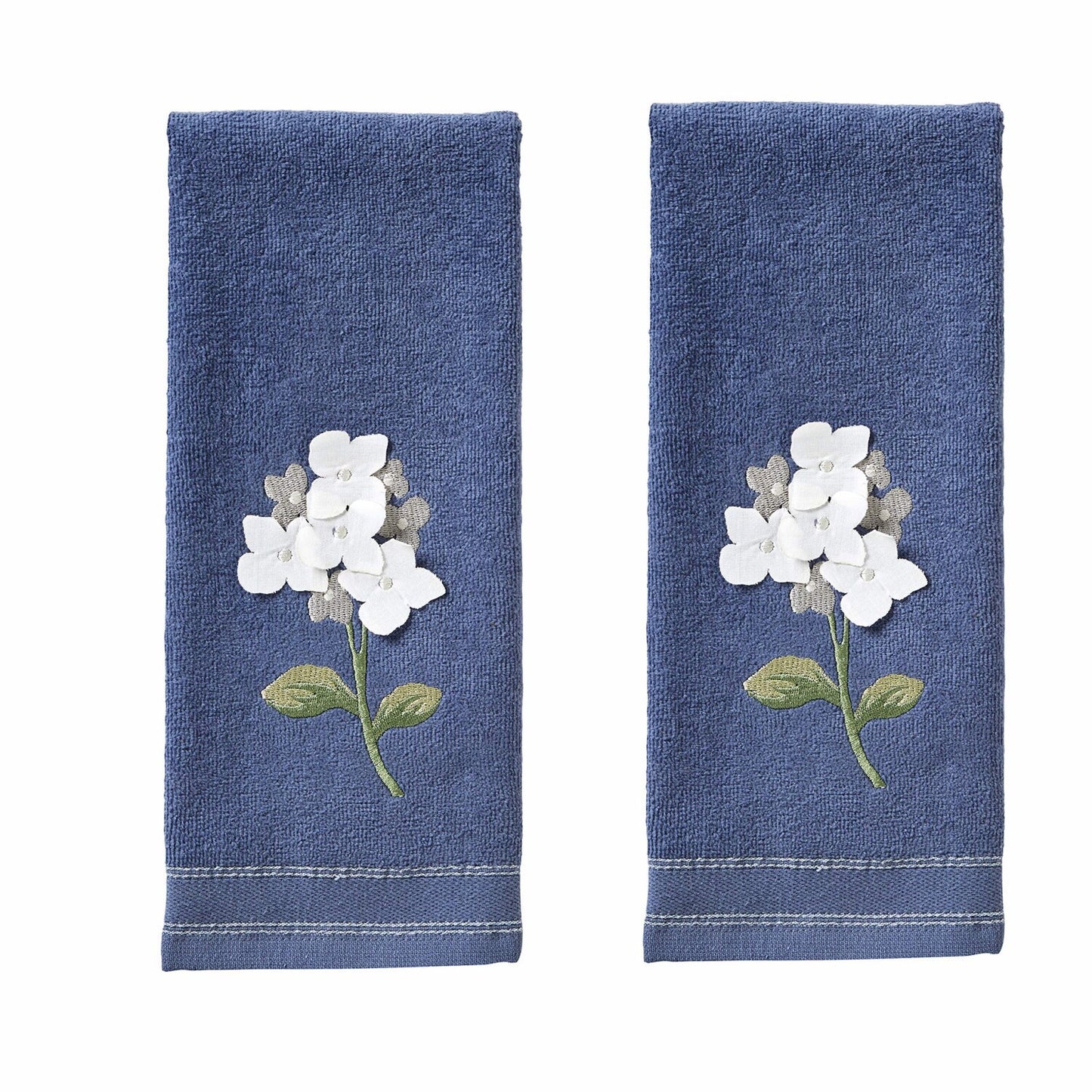 Blue Hydrangea Hand Towels 2-Pack 16x25