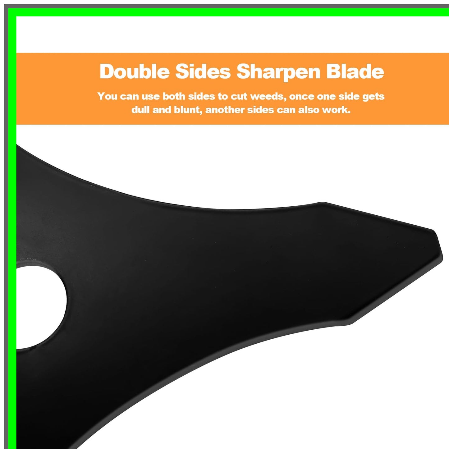 Heavy Duty Steel Trimmer Head with Carbon Blade Adapter for Brush Cutters