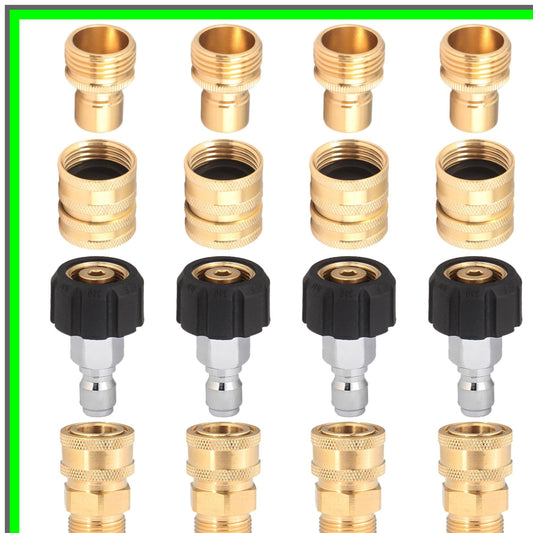 Pressure Washer Quick Disconnect Adapter Set for Garden Hoses