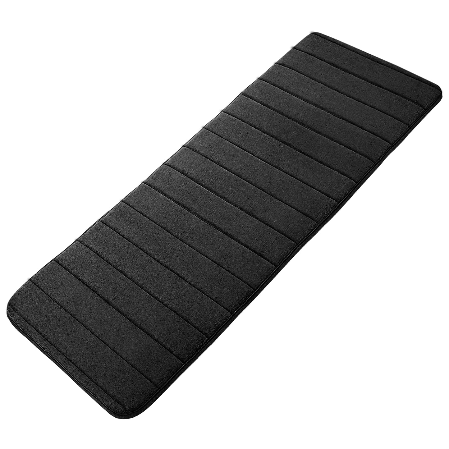 Memory Foam Bath Mat 16"x47" Black