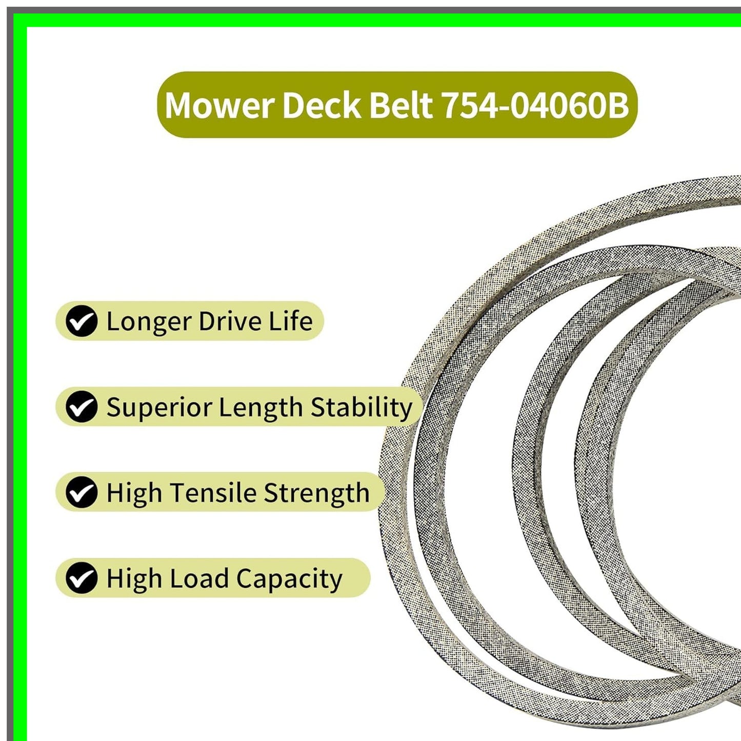 42-Inch MTD Lawn Mower Deck Belt Replacement for 754-04060 Series
