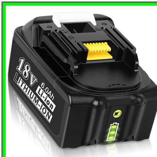 High-Capacity 6.0Ah Lithium-ion Battery Compatible with Makita 18V Tools