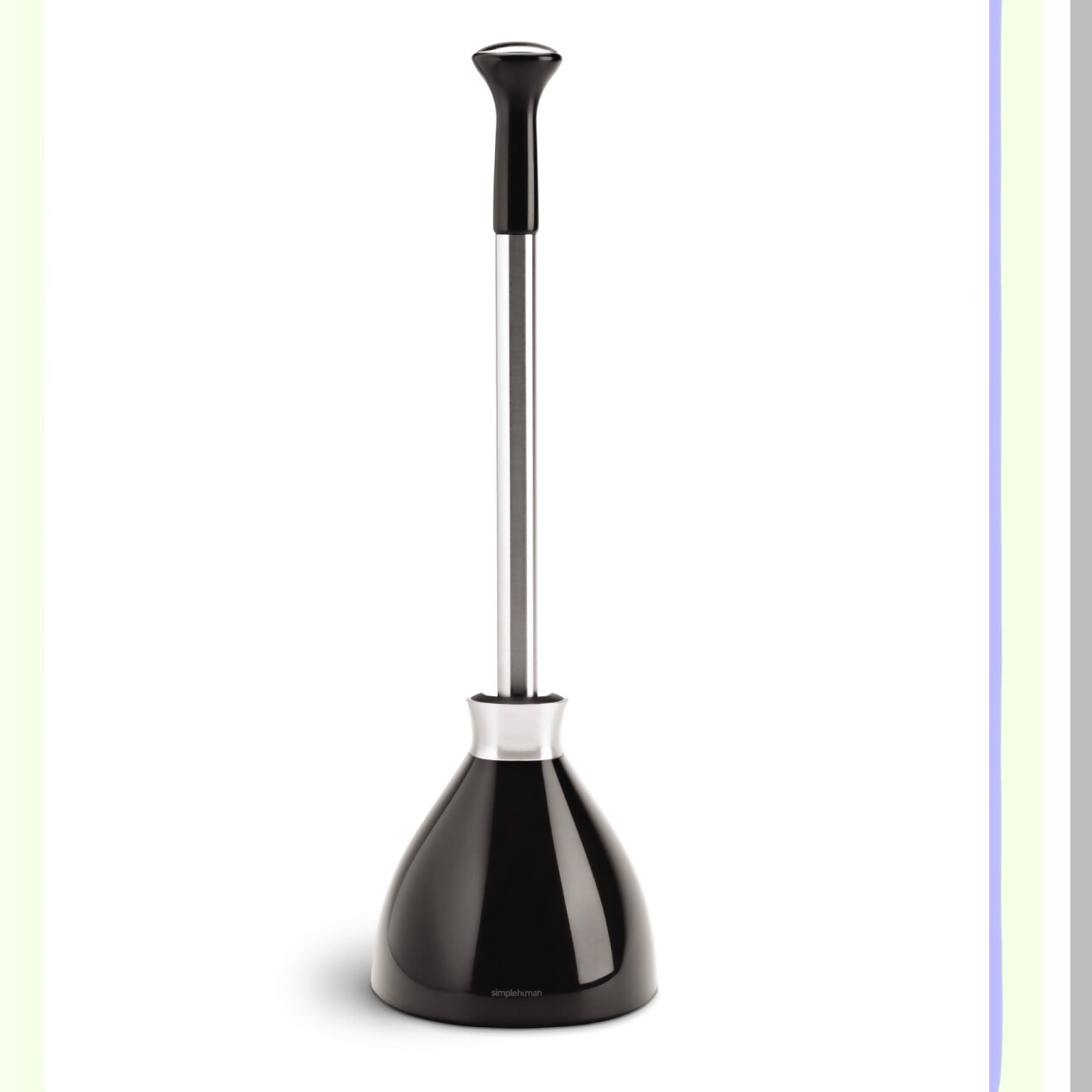 Stainless Steel Plunger and Caddy Black