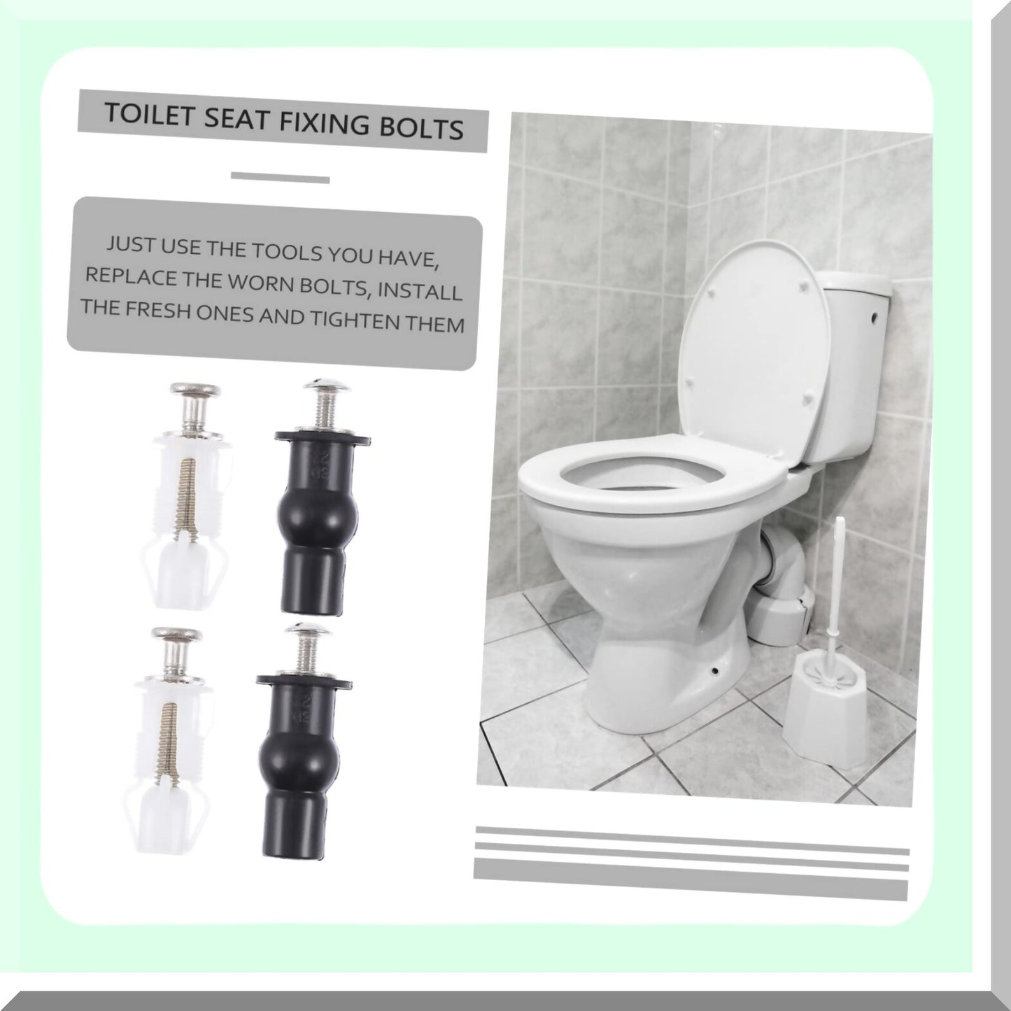 4pcs Tet Seat Fixing Screws and Bolts
