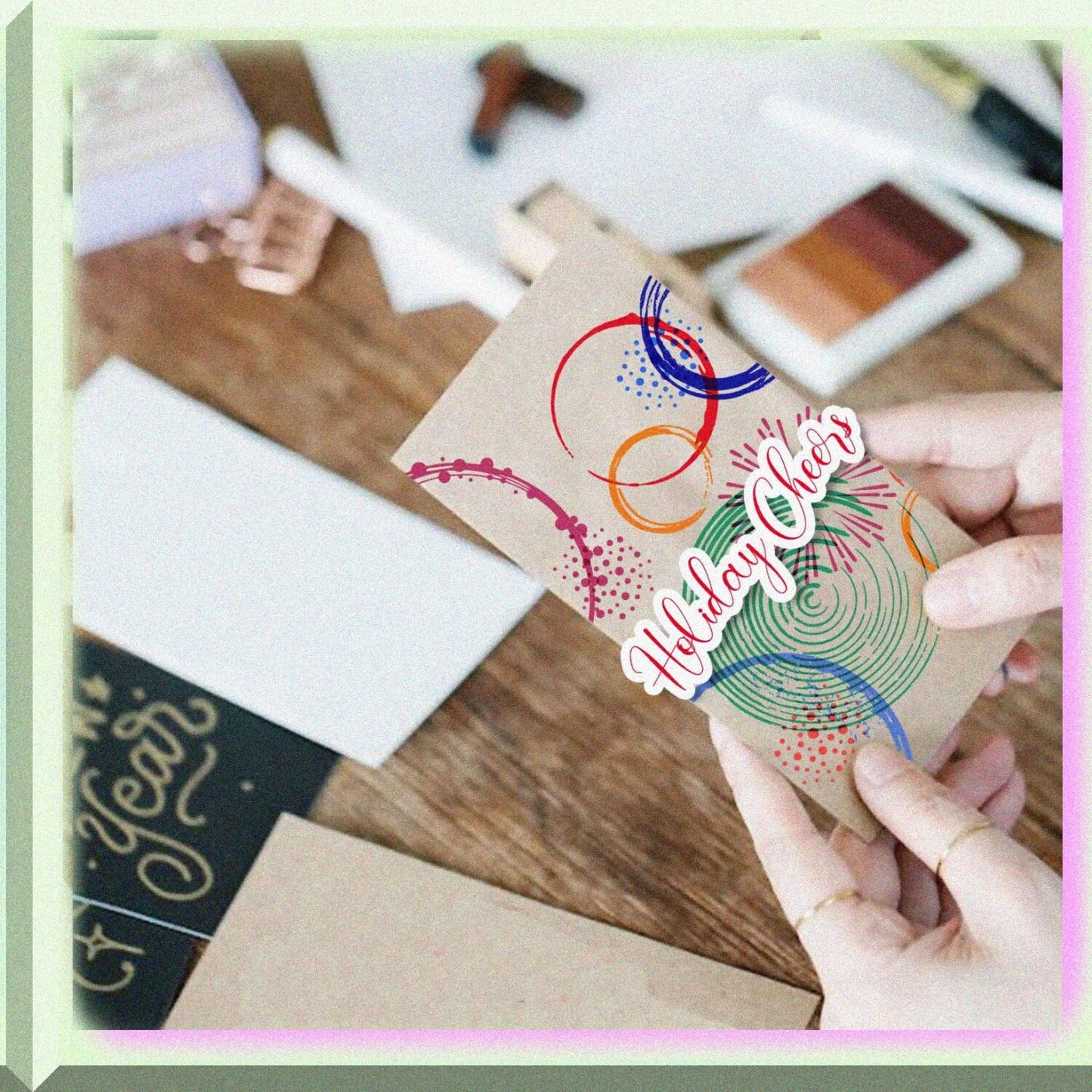 Circle Clear Silicone Stamps for Card Making