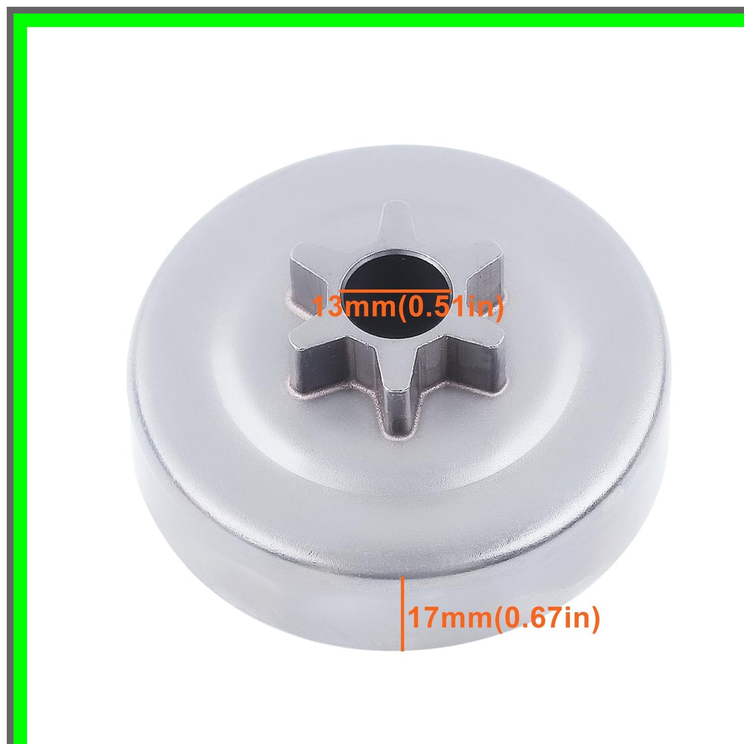 Stihl Chainsaw 3/8" 6T Spur Sprocket Clutch Drum Kit with Bearing and Clip