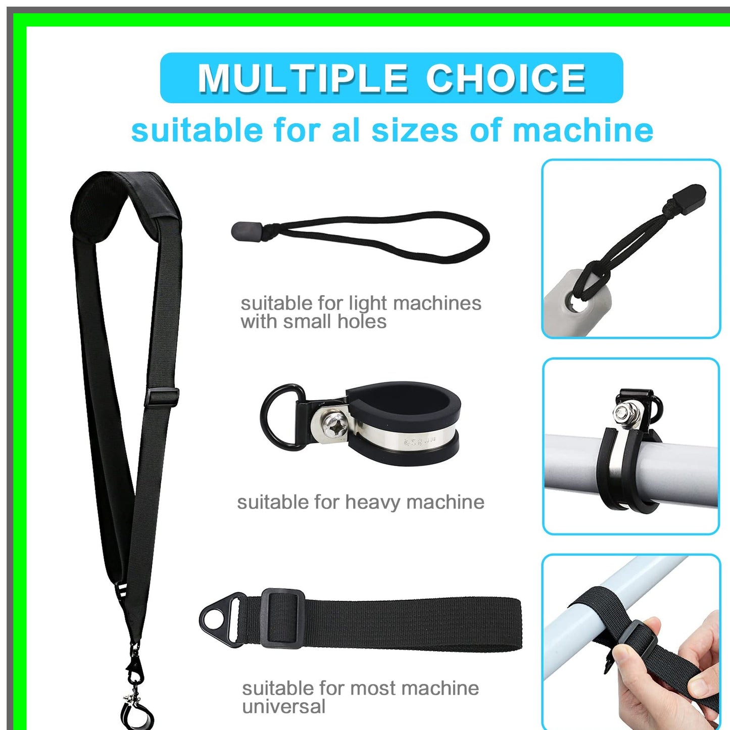 Ergonomic Trimmer Shoulder Strap for Leaf Blowers and Hedge Trimmers