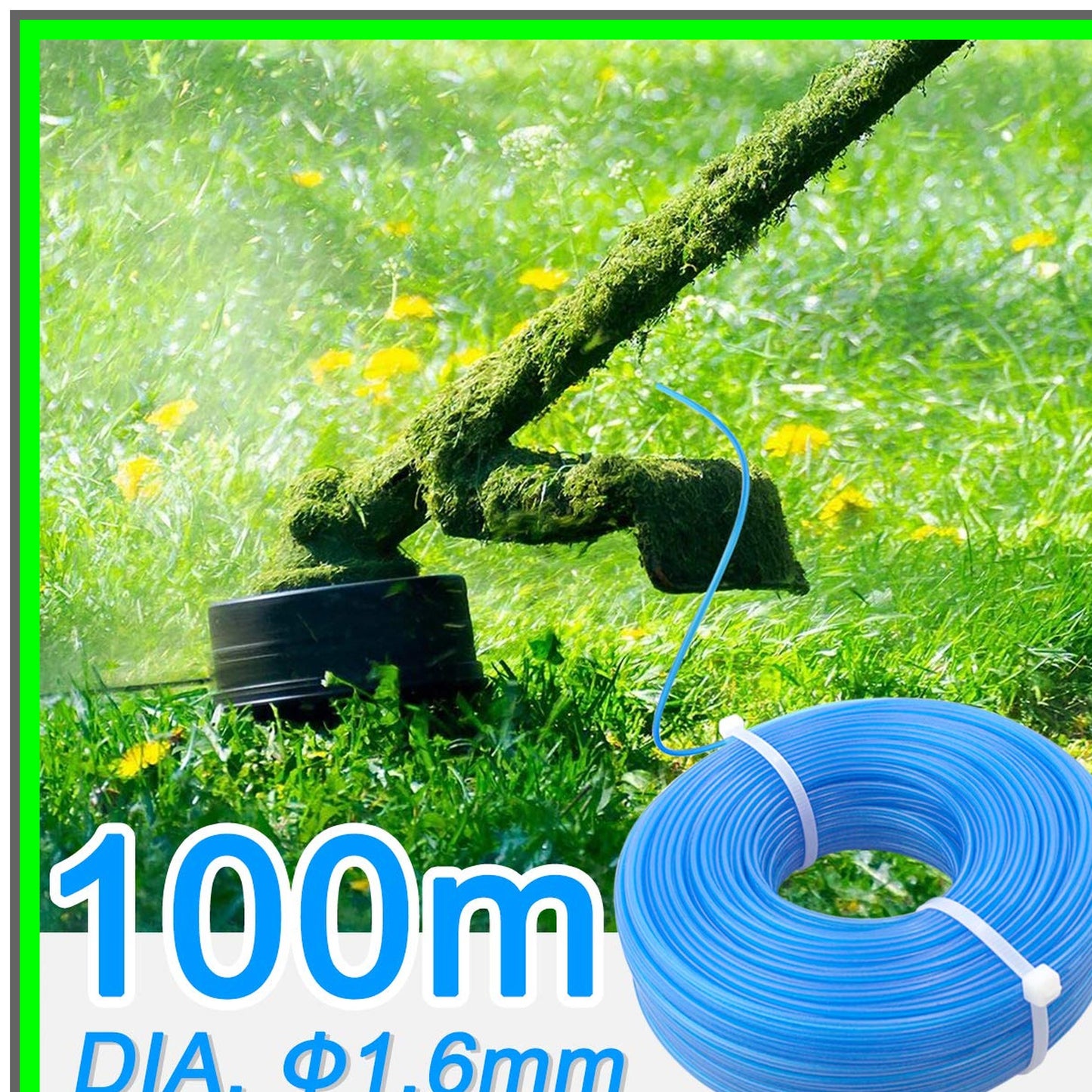 Durable Nylon Trimmer Line 065'' for Efficient Lawn Care 328ft