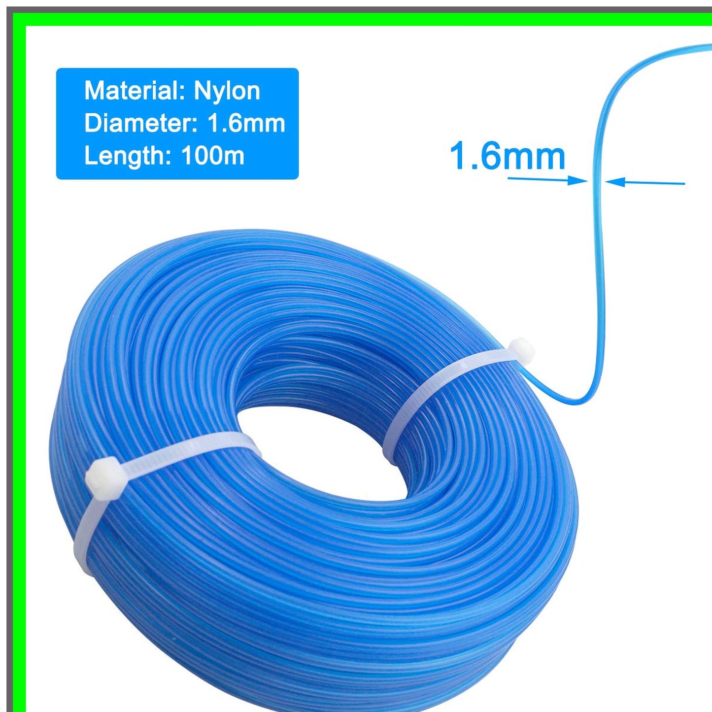 Durable Nylon Trimmer Line 065'' for Efficient Lawn Care 328ft