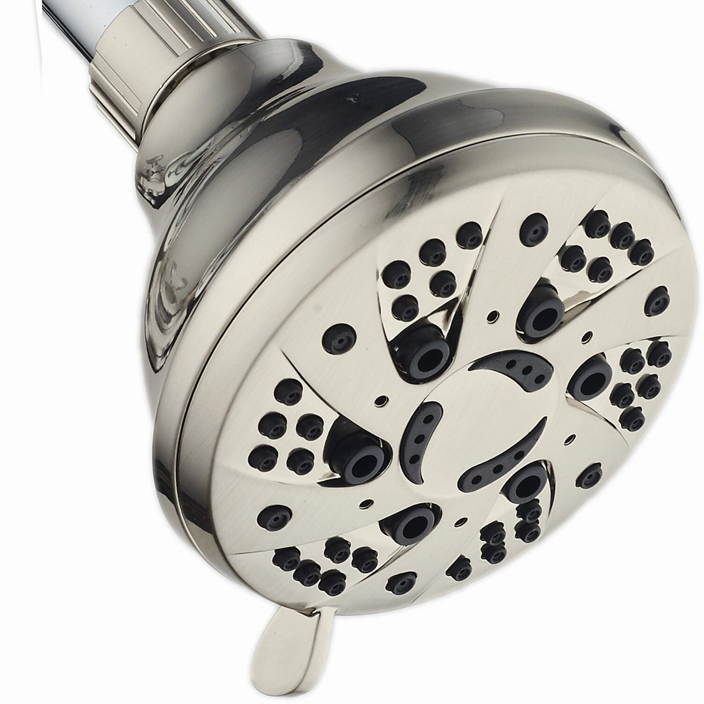 Brushed Nickel 6-Setting Spiral Shower Head 1.8 GPM