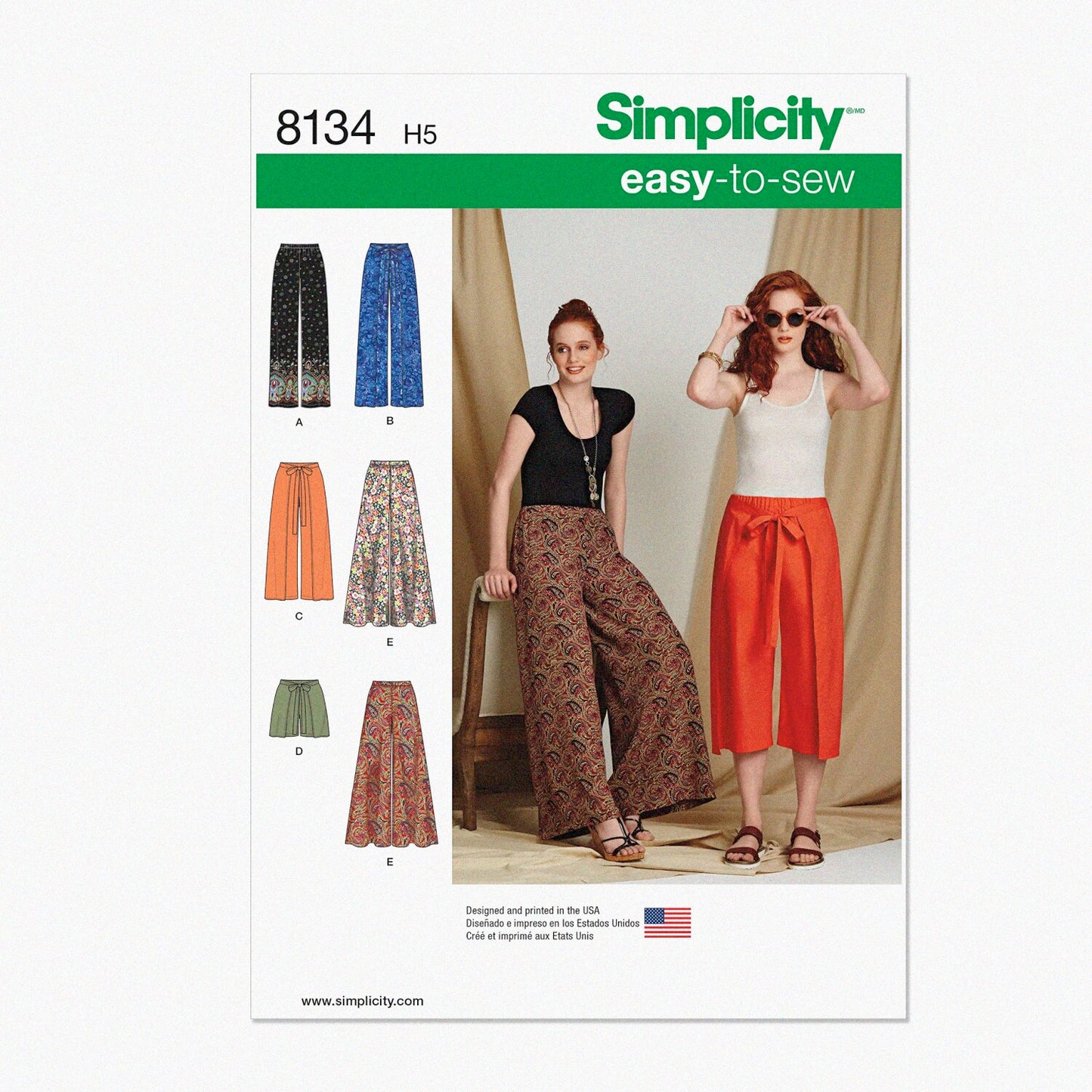 Women's Pants and Shorts Sewing Pattern Kit