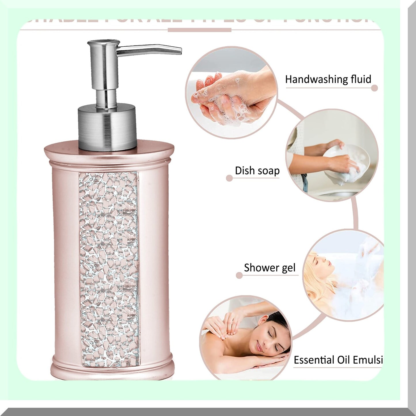 Sinatra 4PC Bathroom Accessories Set Blush