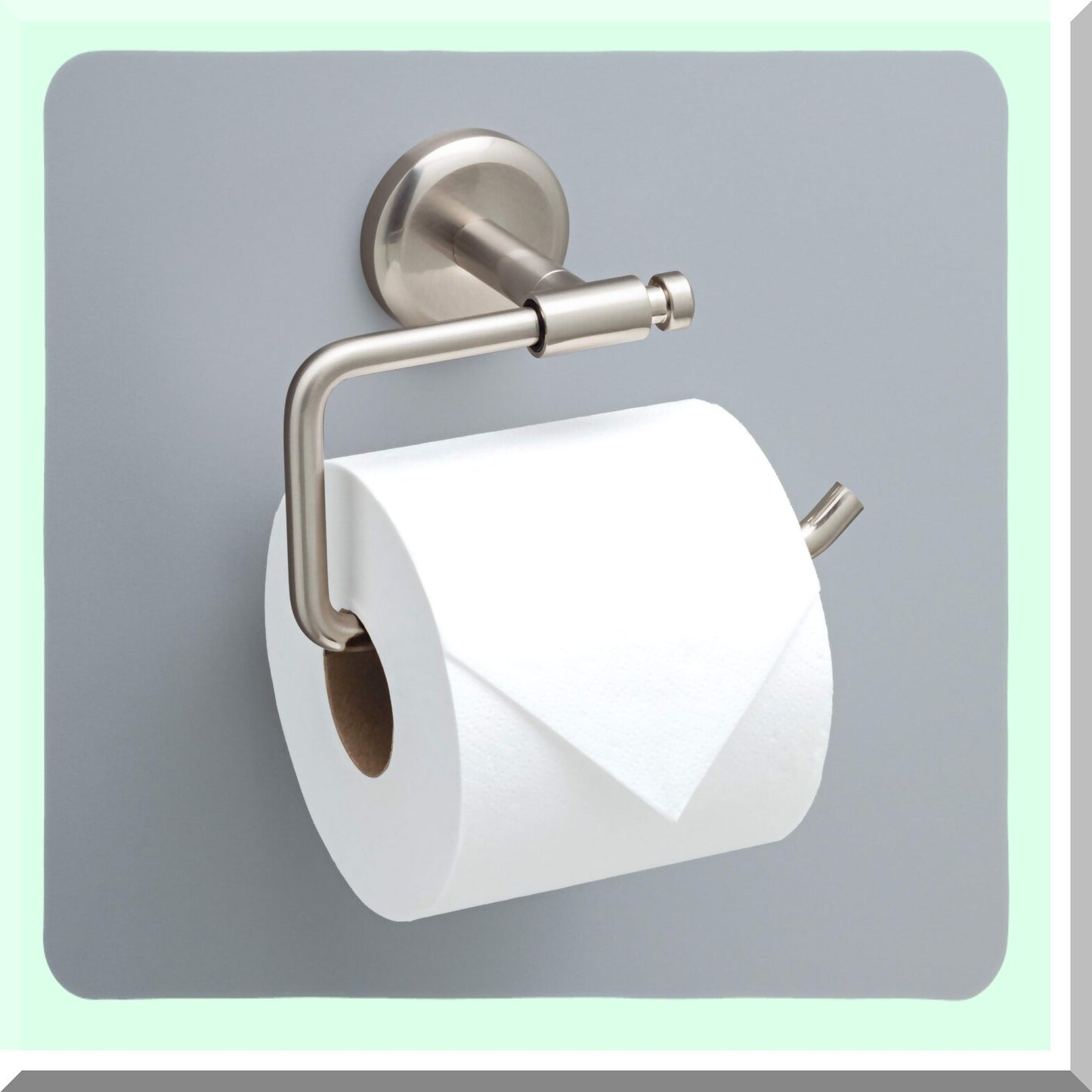 Rubber Limited Wall Mount Open Square Toilet Paper Holder
